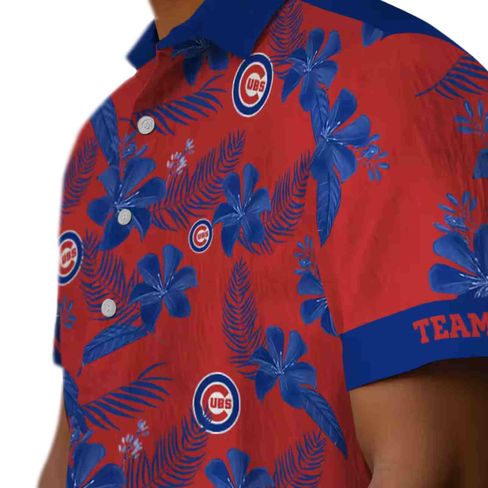 personalized chicago cubs botanical print red hawaiian shirt trendy