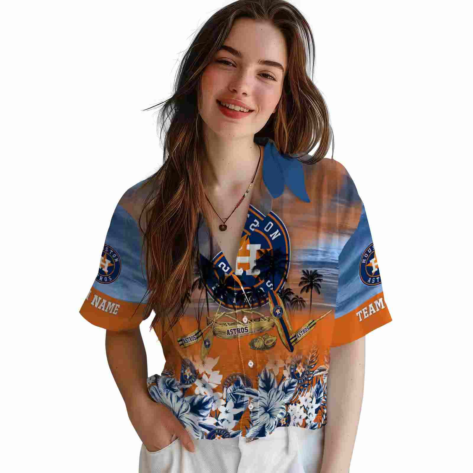 personalized houston astros tropical canoe blue hawaiian shirt latest model