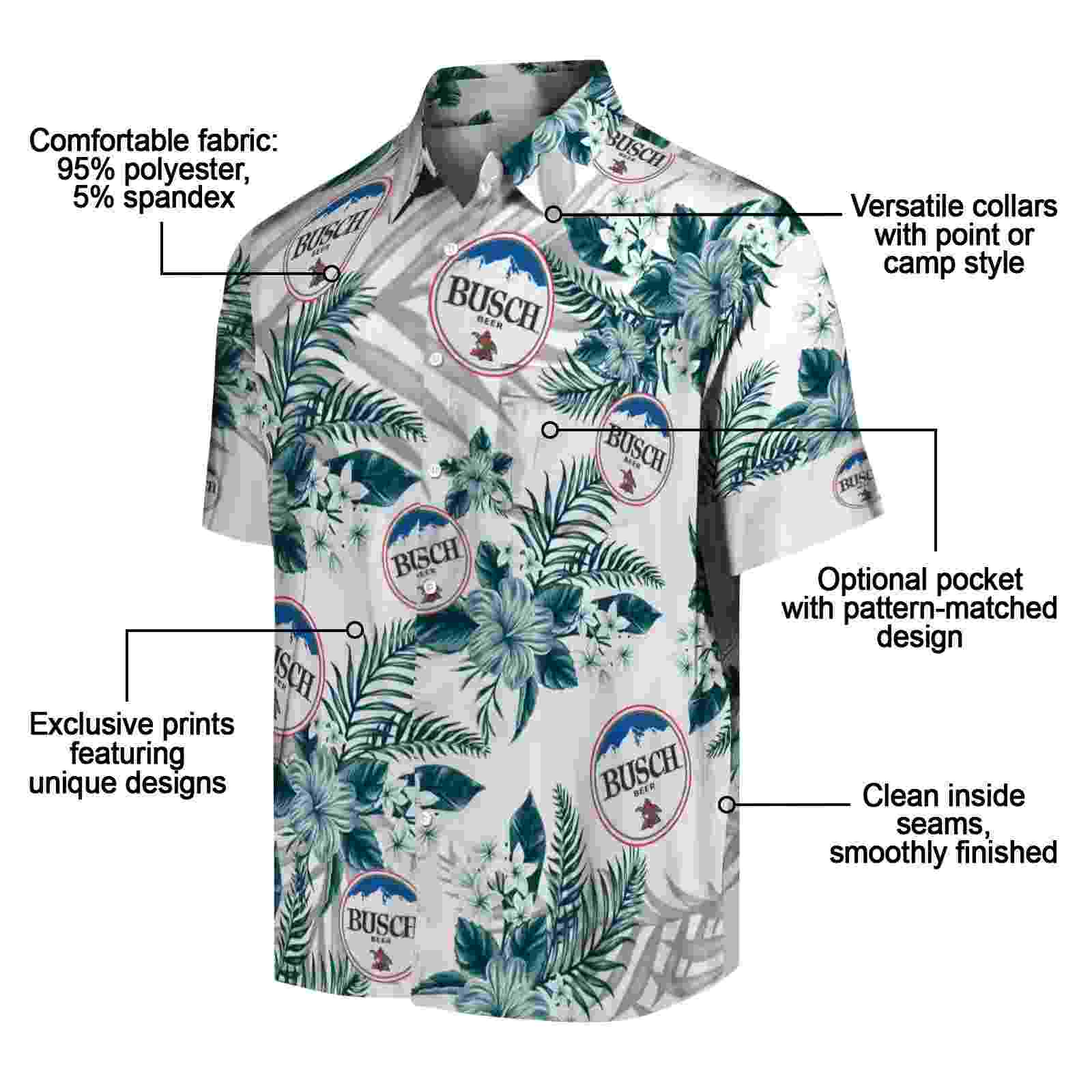 philadelphia eagles hibiscus palm leaves green white hawaiian shirt new arrival