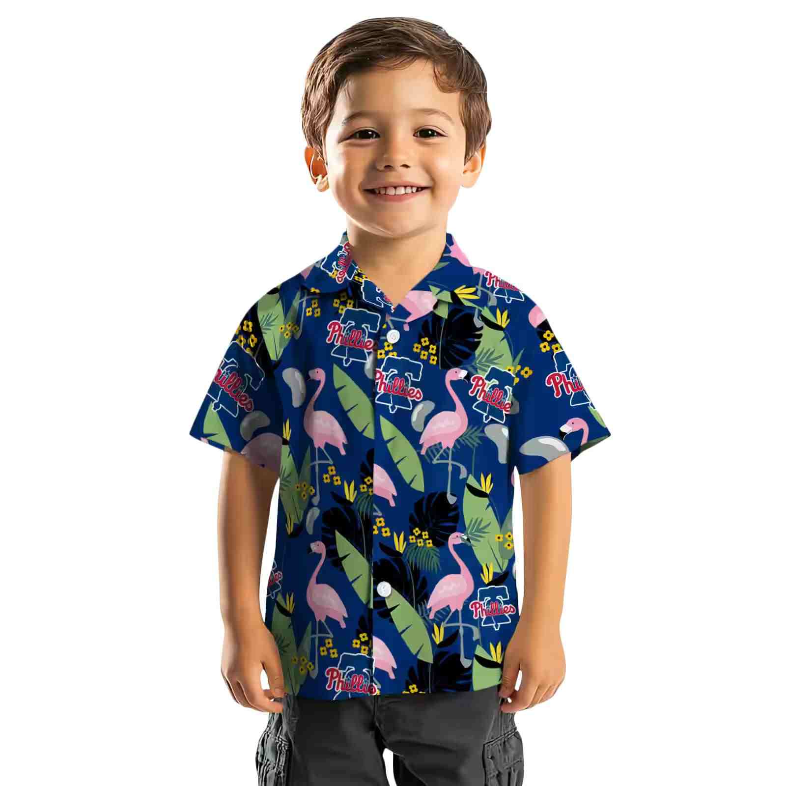 philadelphia phillies flamingo leaves blue hawaiian shirt top rated