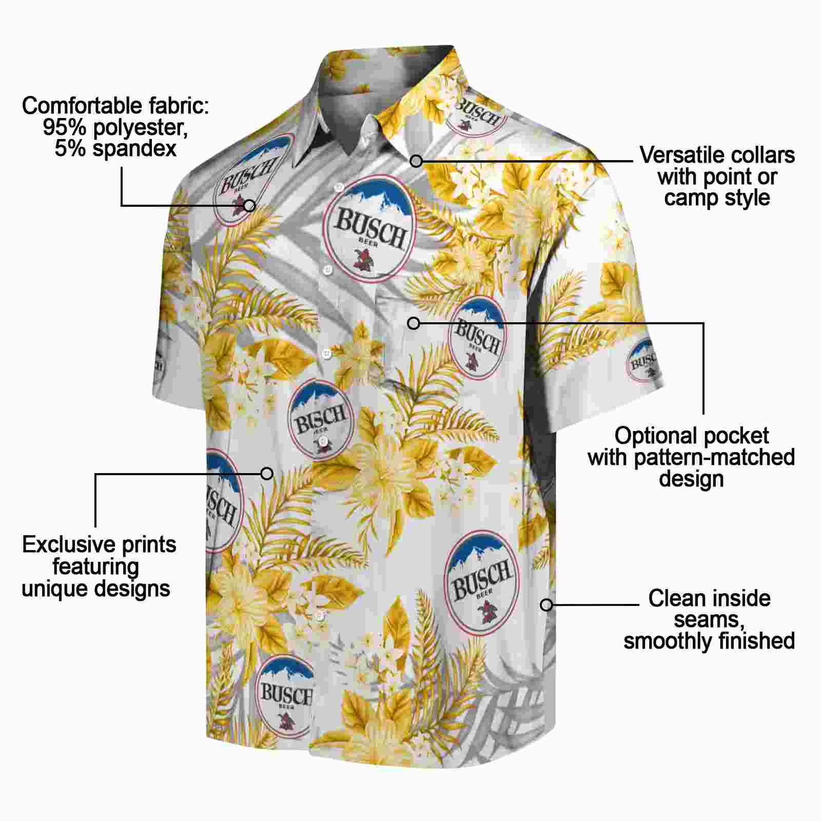 pittsburgh steelers hibiscus palm leaves gold white hawaiian shirt new arrival