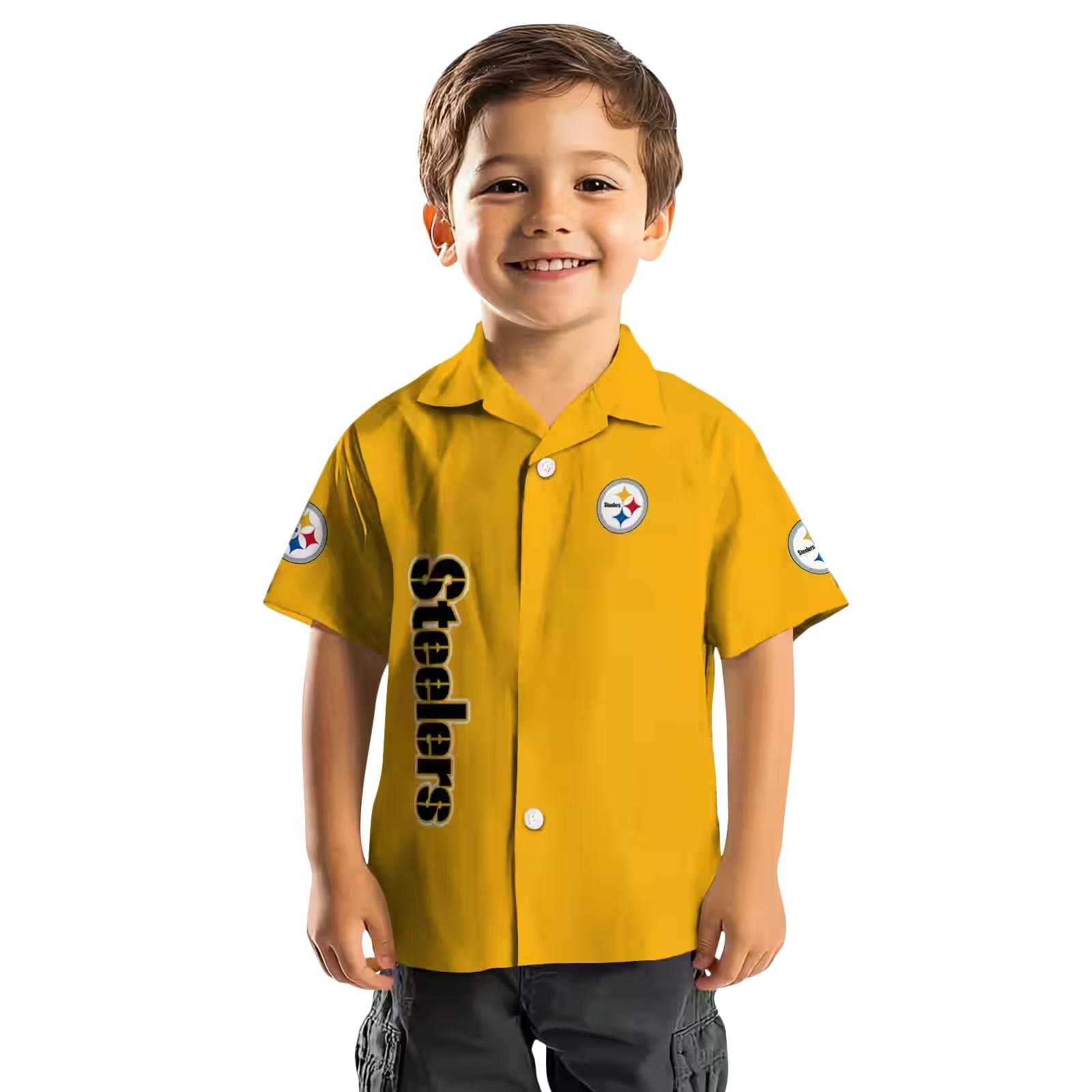 pittsburgh steelers stuart minion gold hawaiian shirt top rated