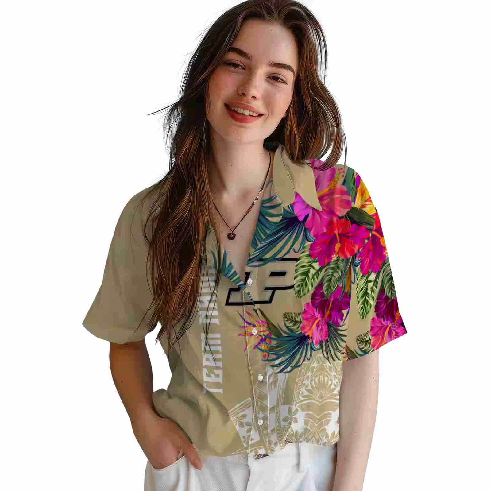 purdue boilermakers floral polynesian gold hawaiian shirt latest model