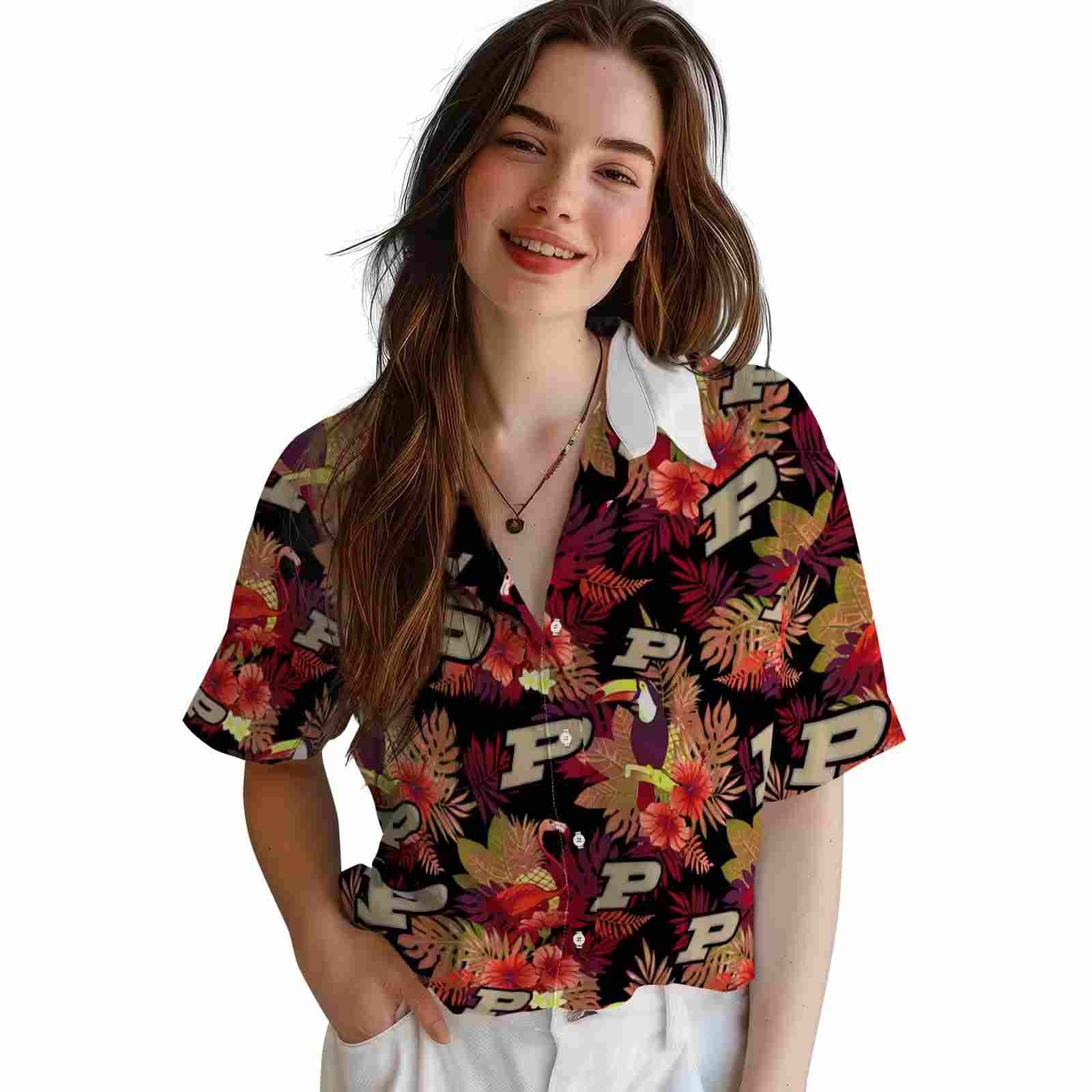 purdue boilermakers floral toucan gold red hawaiian shirt latest model