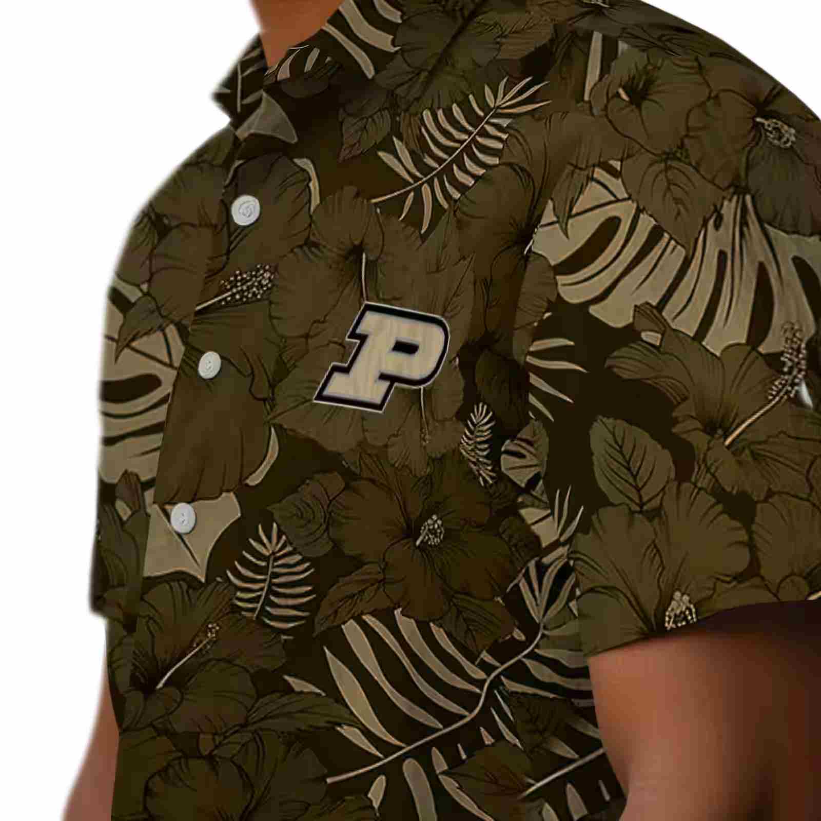 purdue boilermakers jungle vibes gold hawaiian shirt trendy