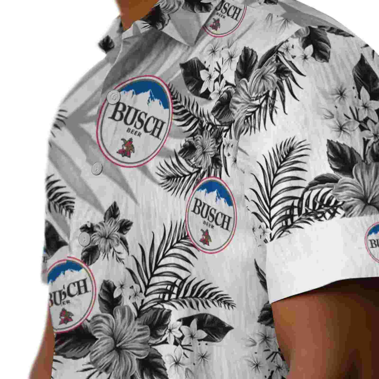 san diego padres hibiscus palm leaves brown white hawaiian shirt trendy