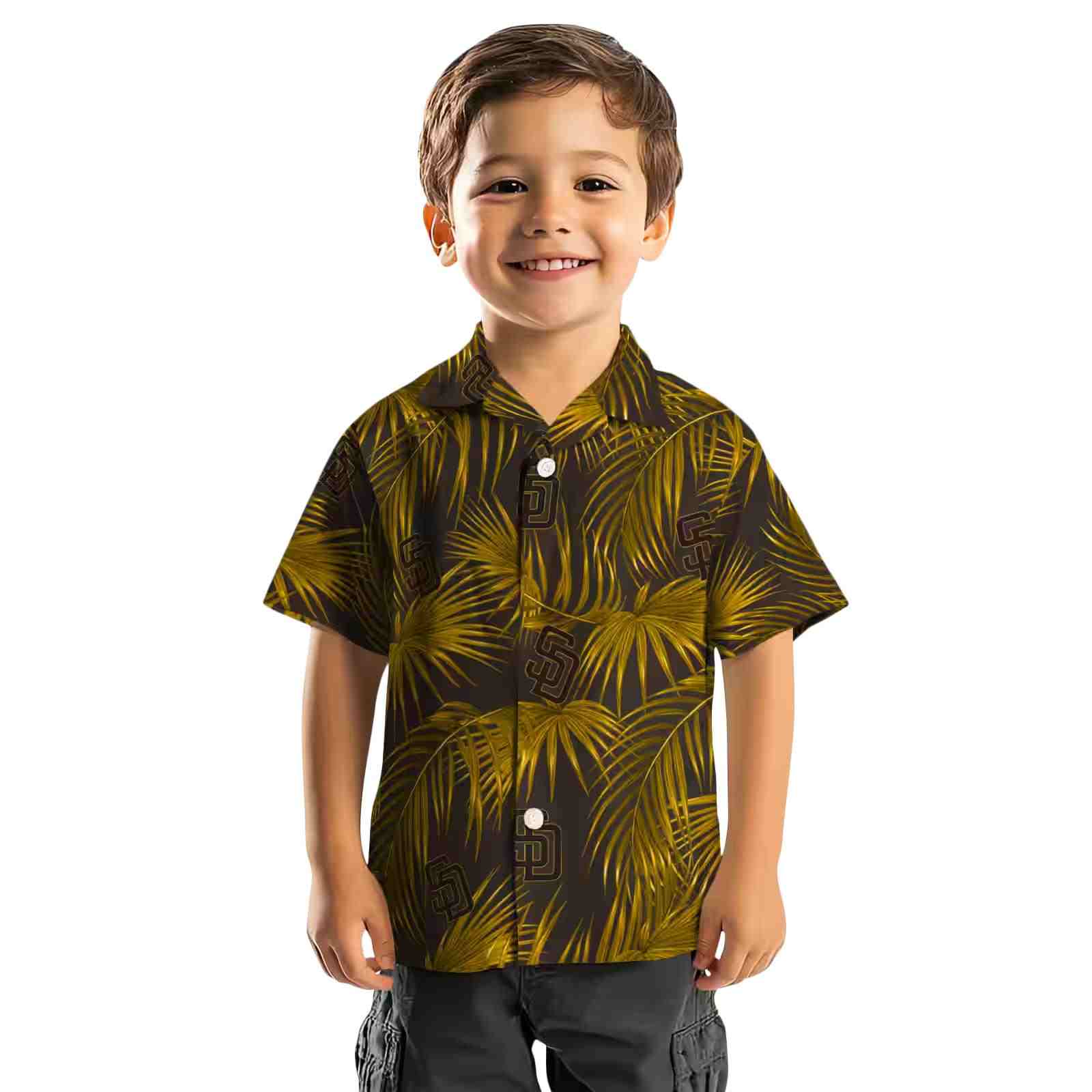 san diego padres leafy palms brown hawaiian shirt top rated