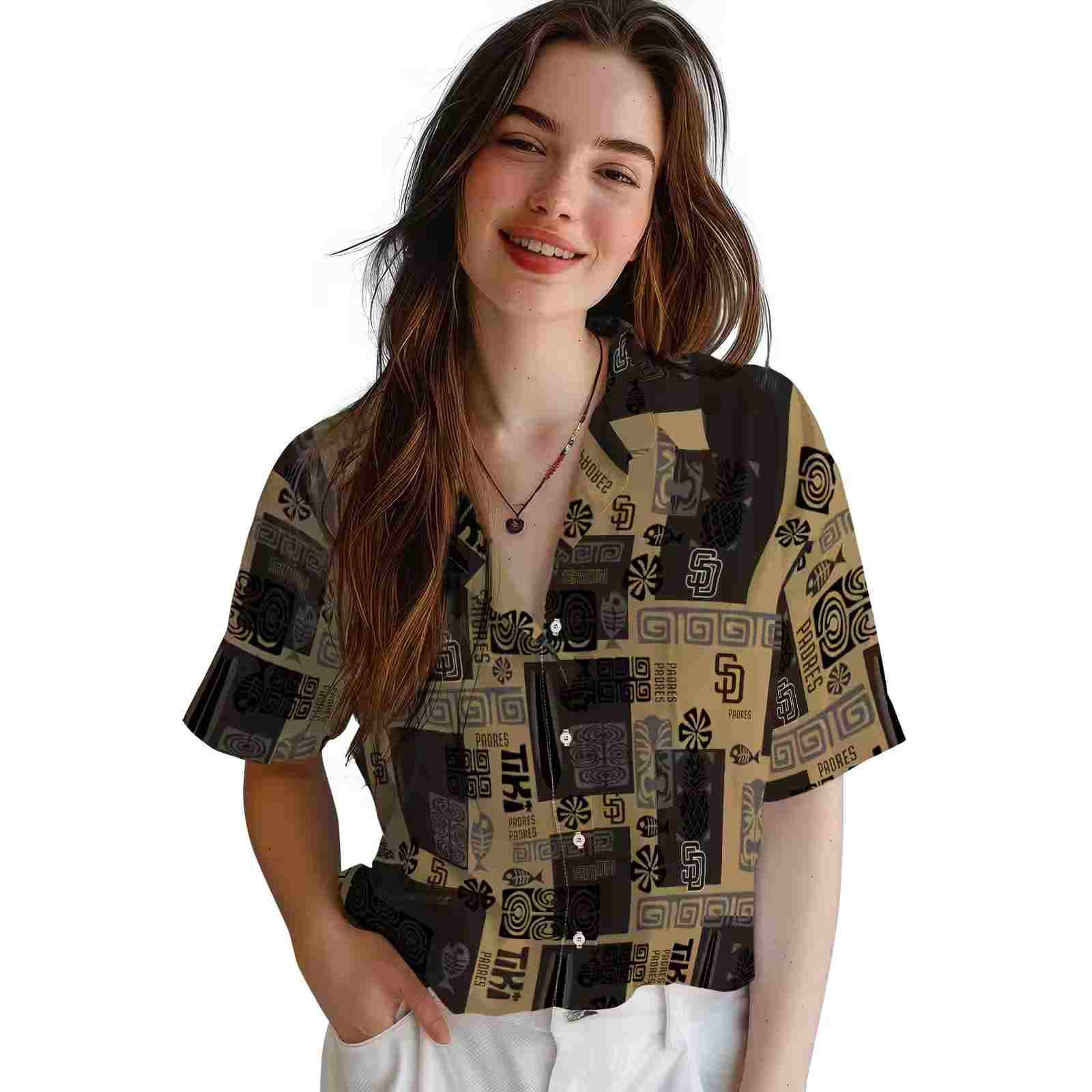 san diego padres tribal symbols brown hawaiian shirt latest model