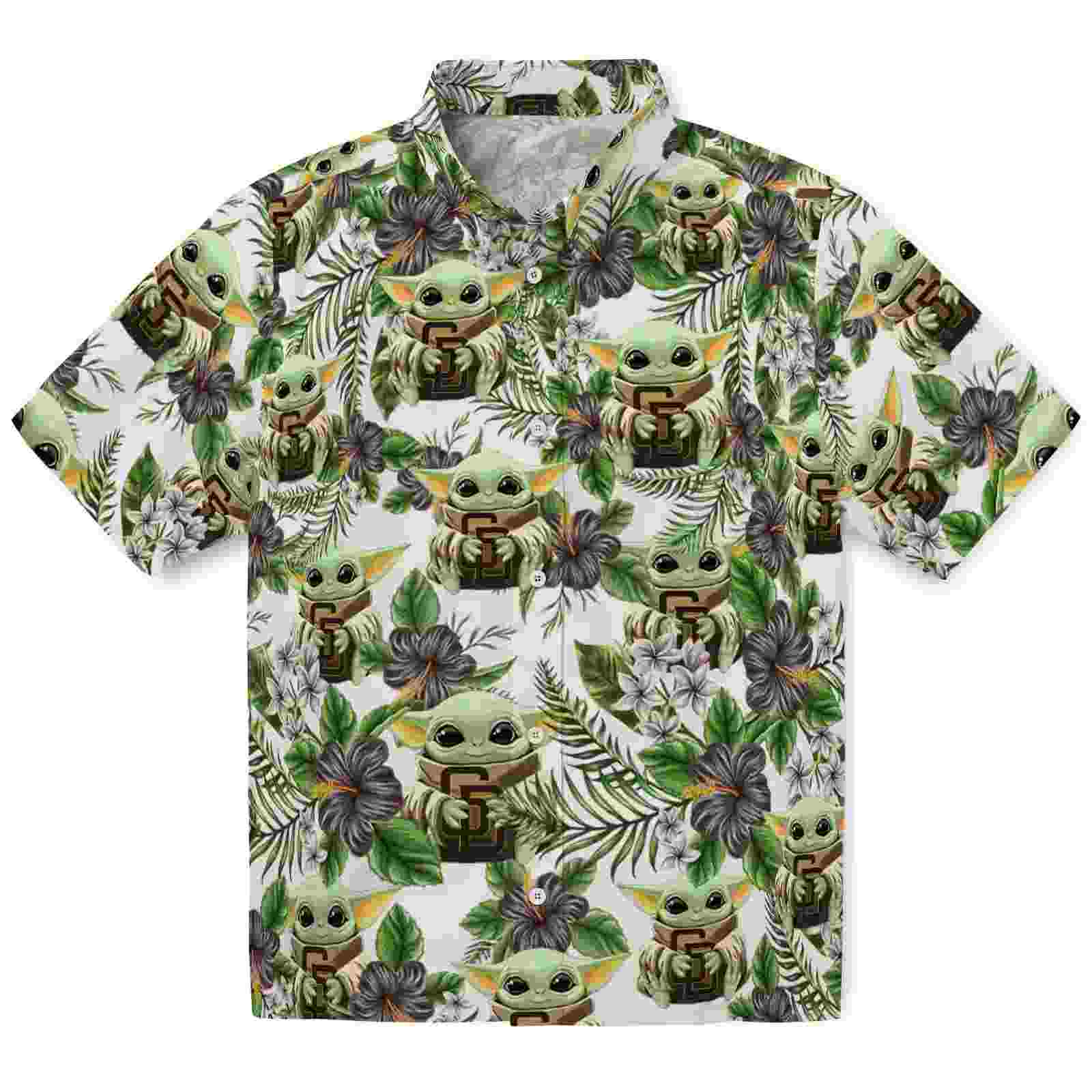 San Diego Padres Tropical Yoda Green Hawaiian Shirt