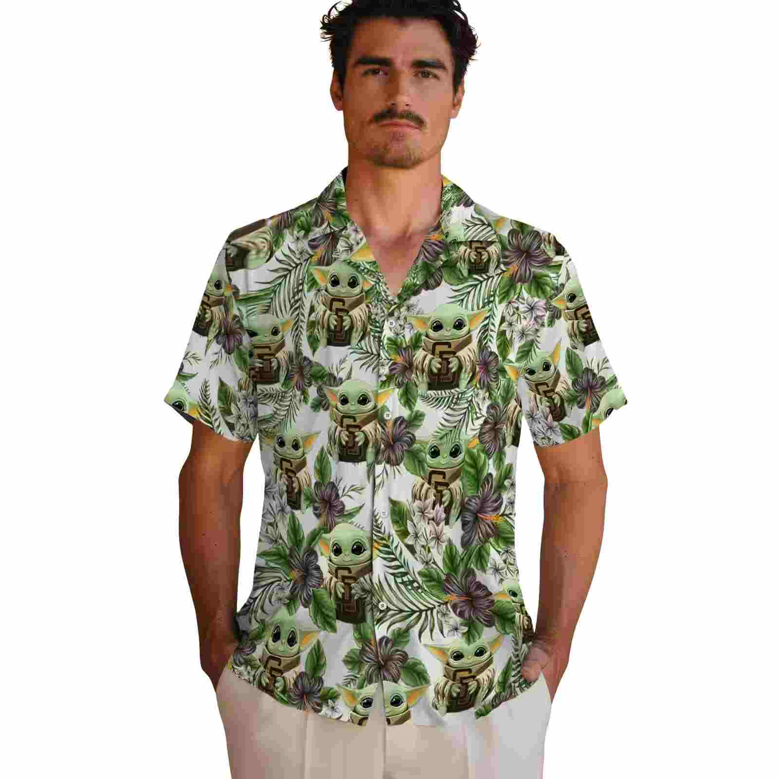 san diego padres tropical yoda green hawaiian shirt fashion forward