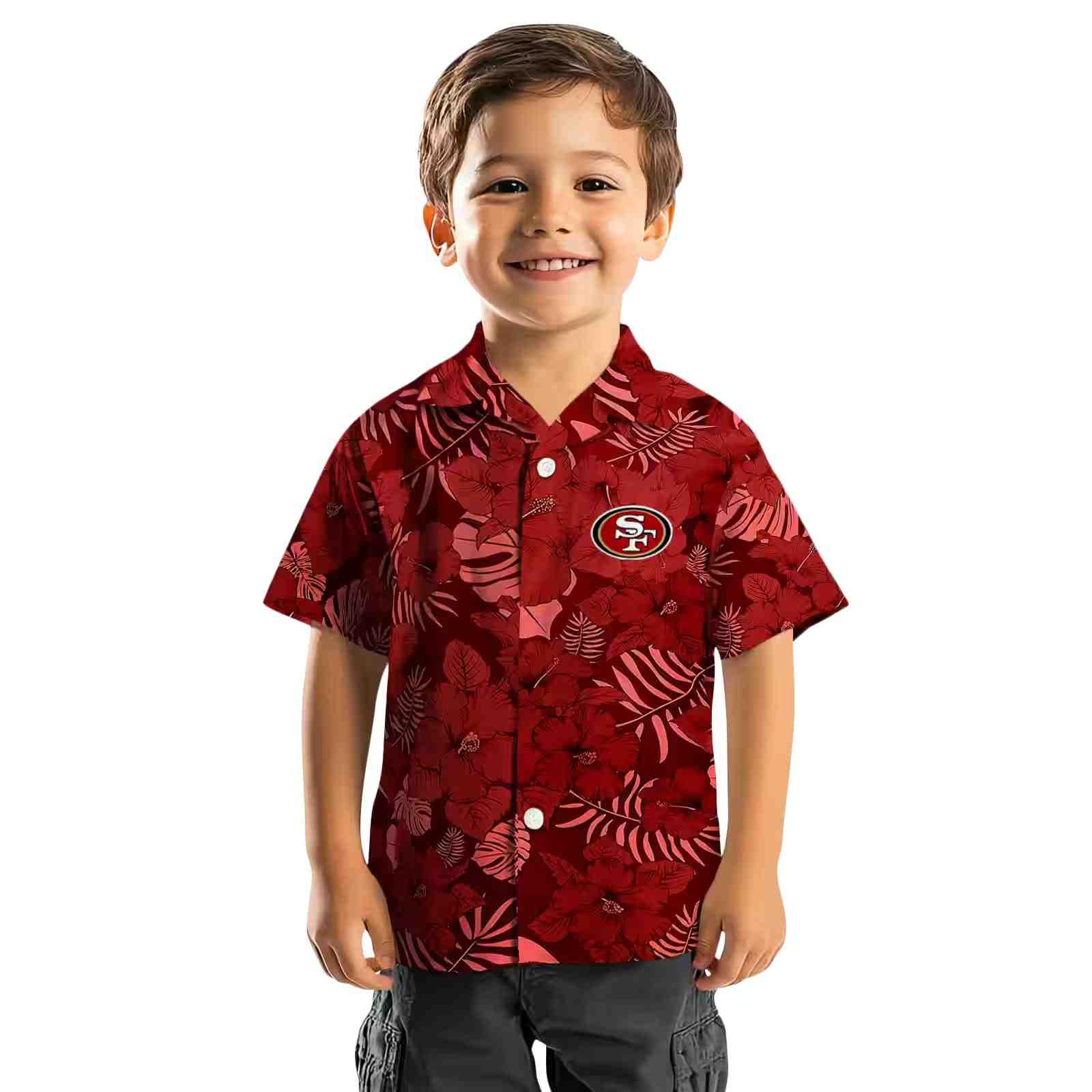 san francisco 49ers jungle vibes red hawaiian shirt top rated