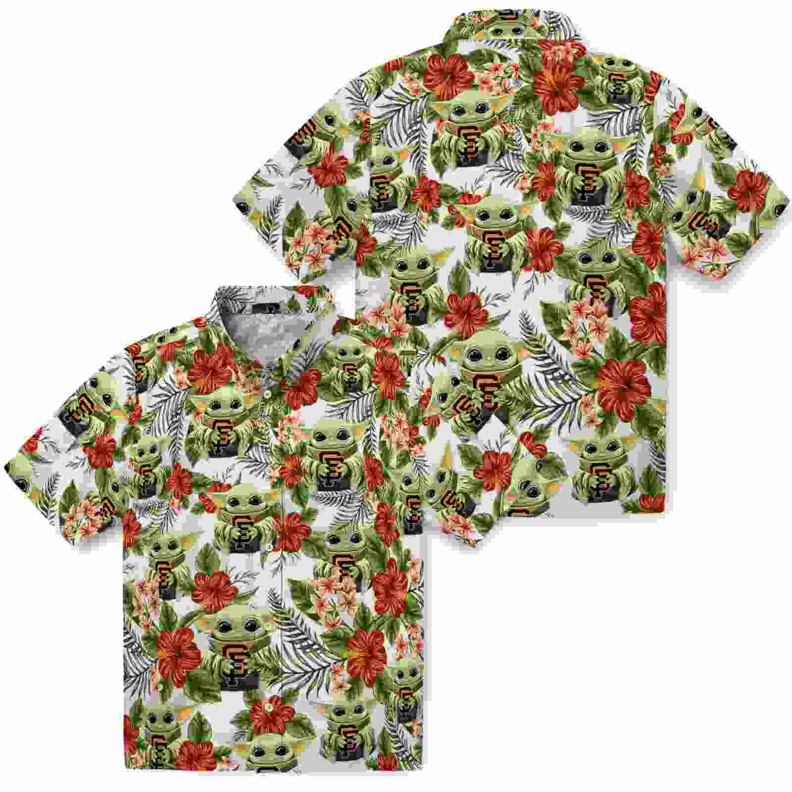 san francisco giants tropical yoda green hawaiian shirt high quality