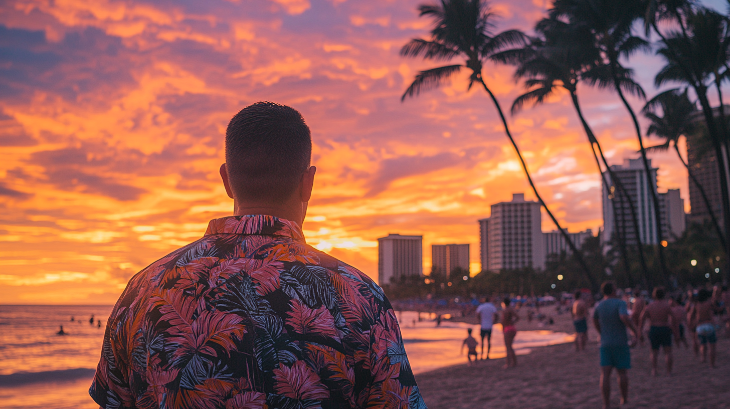 Tapa Aloha Shirt Banner