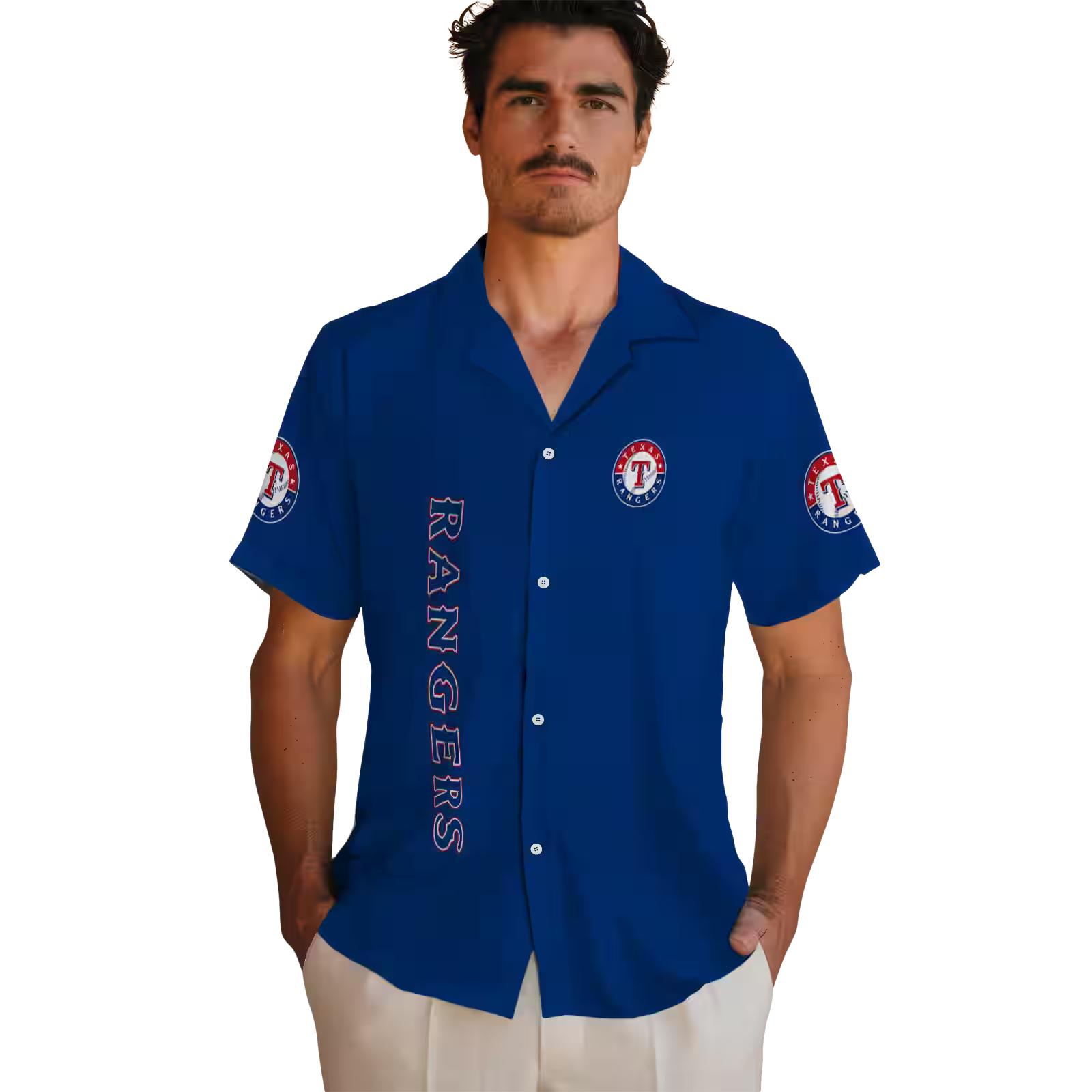 texas rangers stuart minion blue hawaiian shirt fashion forward