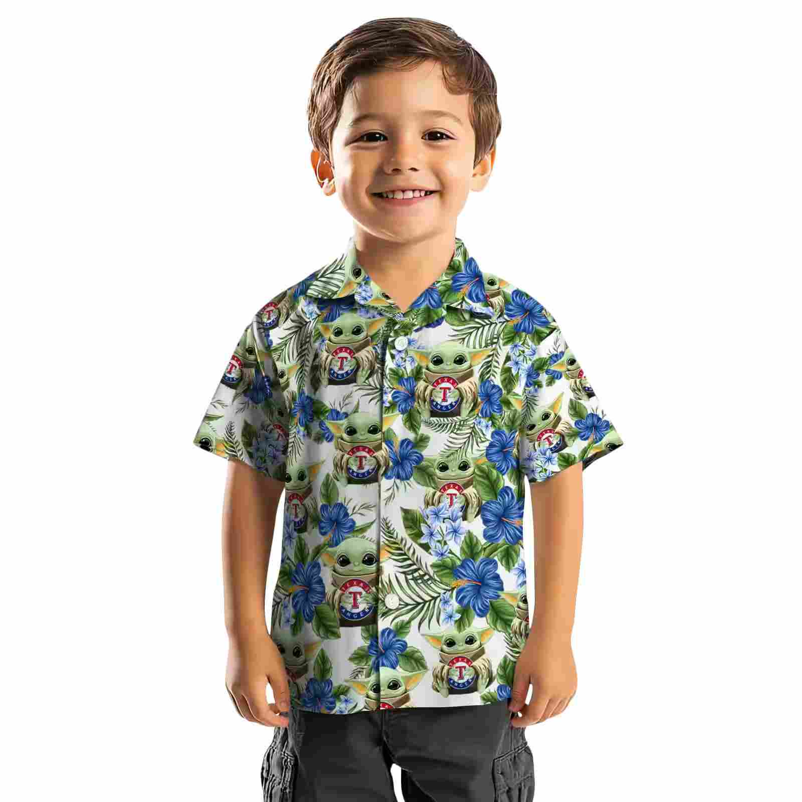 texas rangers tropical yoda green hawaiian shirt top rated