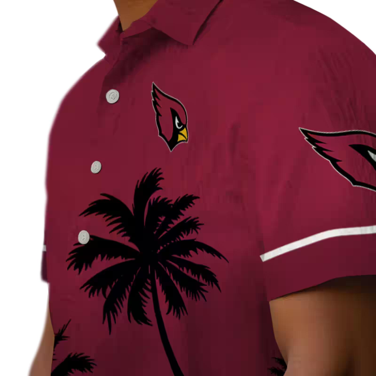 arizona cardinals beach sunset red black hawaiian shirt trendy