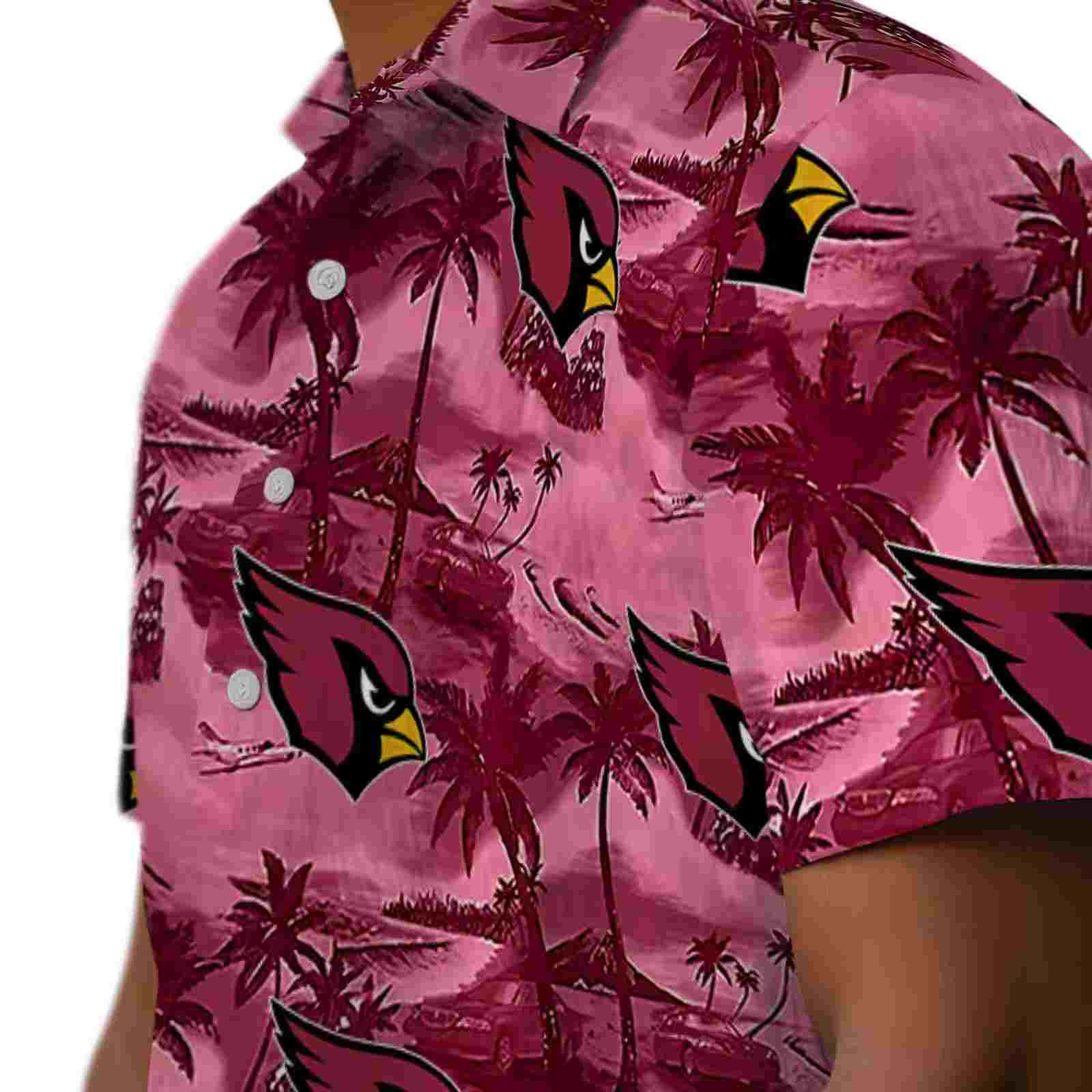 arizona cardinals coastal palms red hawaiian shirt trendy