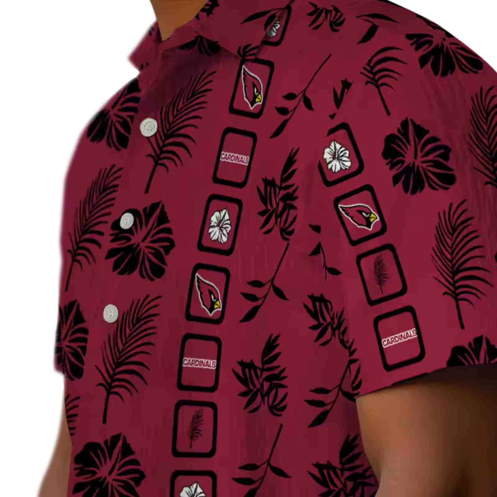 arizona cardinals framed floral red hawaiian shirt trendy