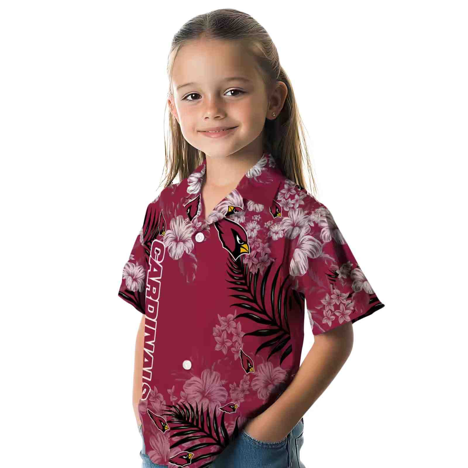 arizona cardinals hibiscus print red hawaiian shirt premium grade