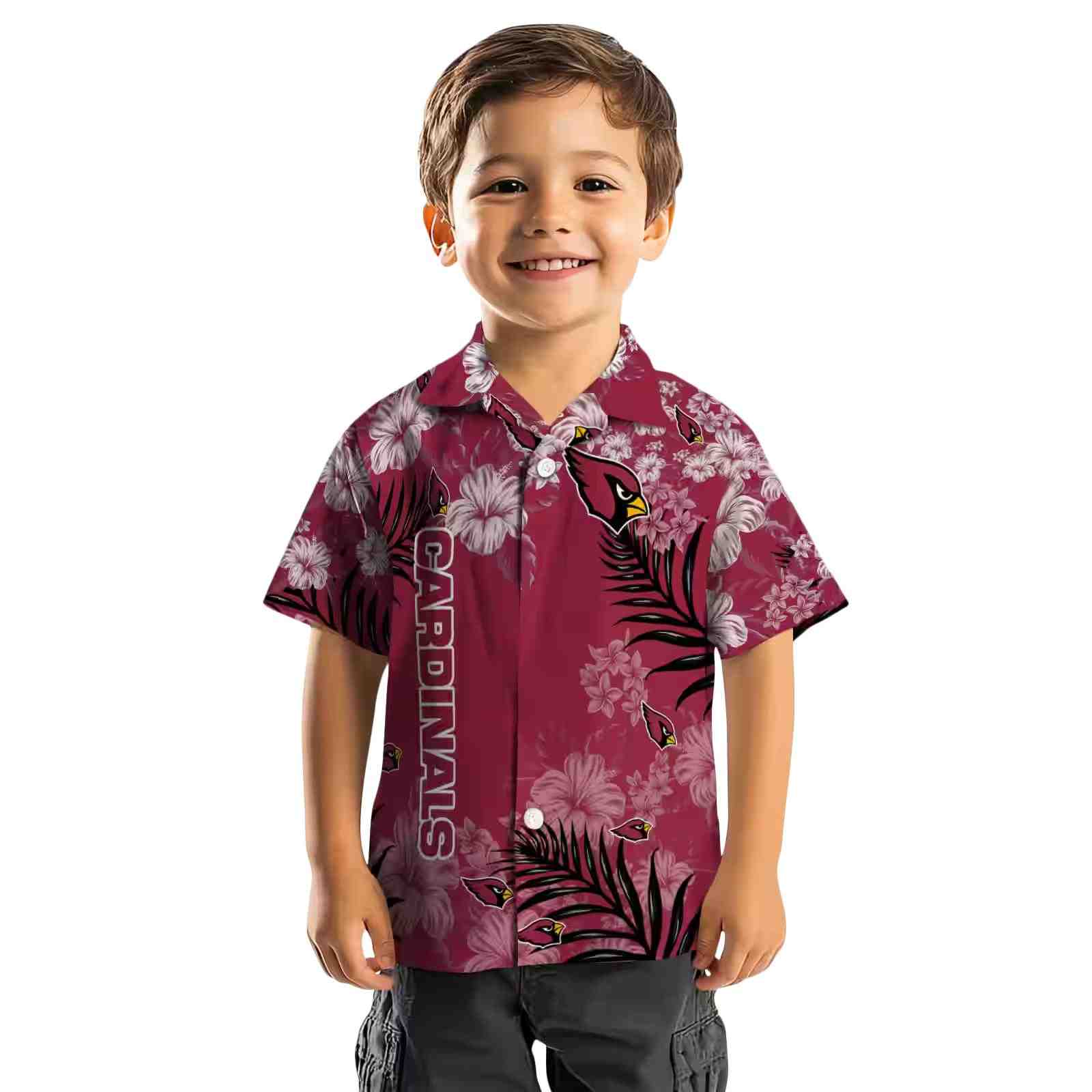 arizona cardinals hibiscus print red hawaiian shirt top rated