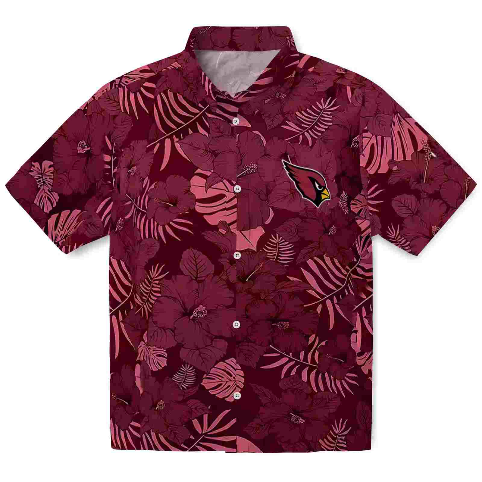 Arizona Cardinals Jungle Vibes Red Hawaiian Shirt