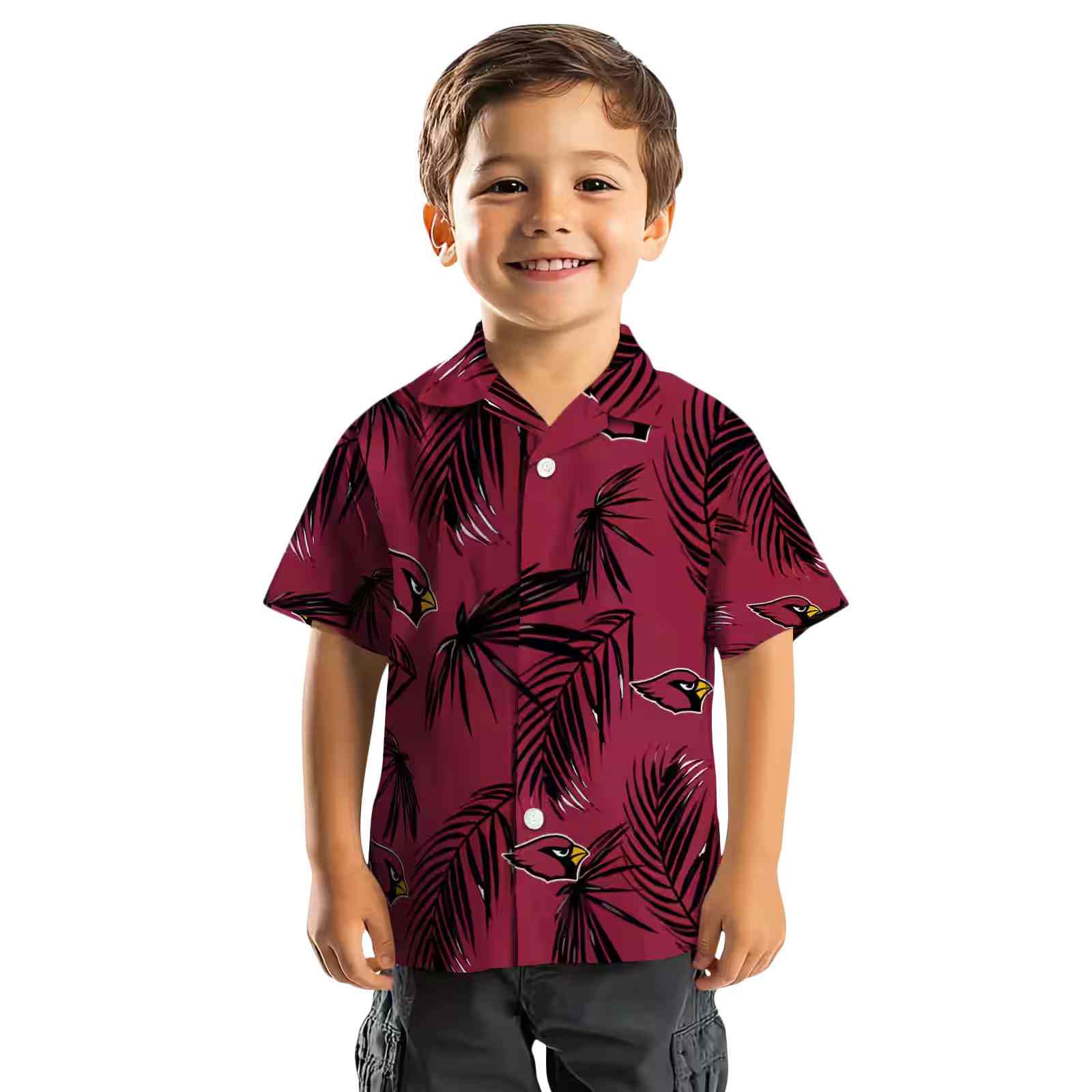 arizona cardinals palm leaf red hawaiian shirt top rated