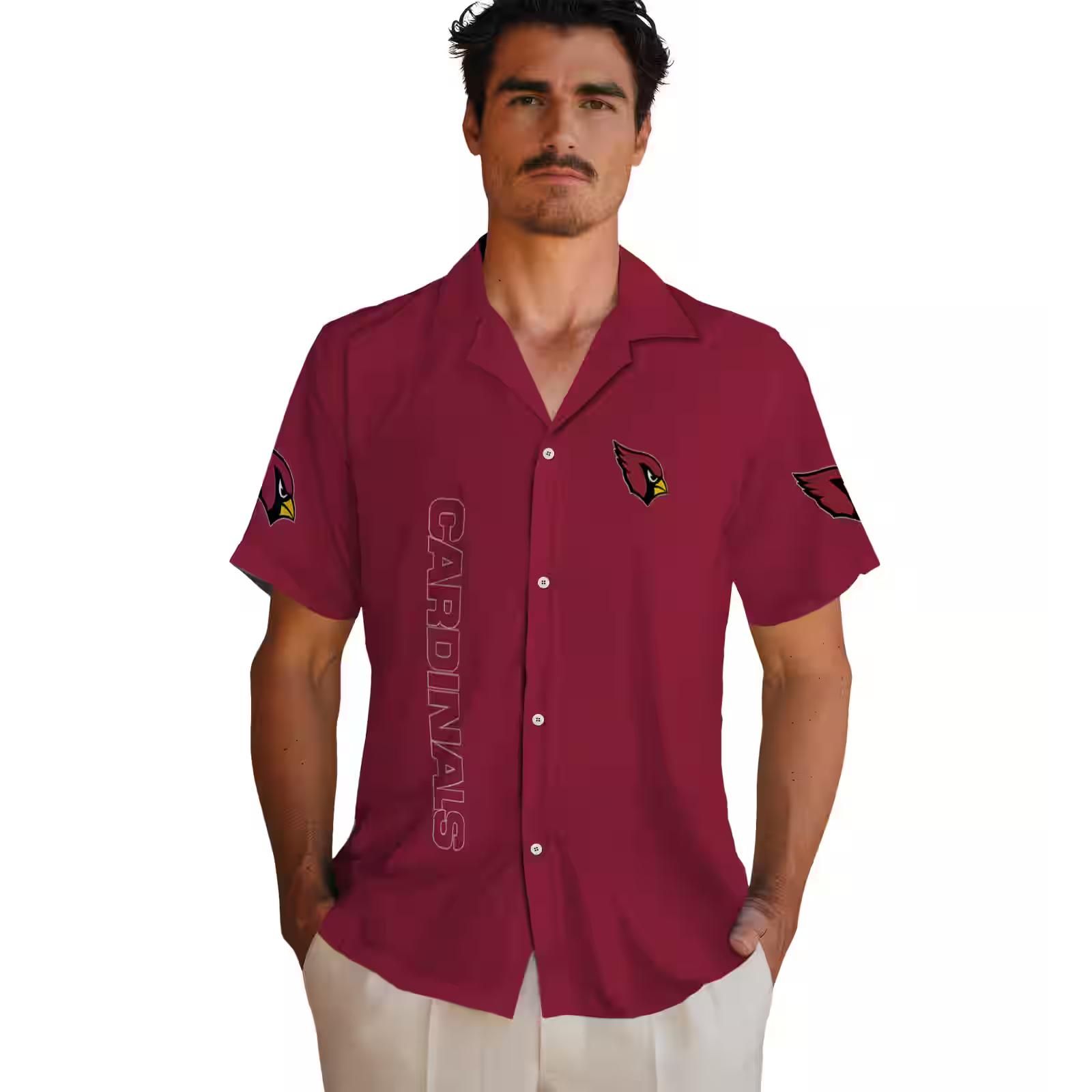 arizona cardinals stuart minion red hawaiian shirt fashion forward