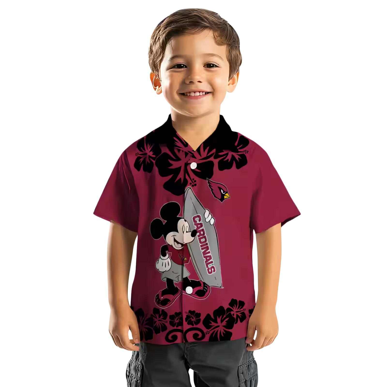 arizona cardinals surfing mickey red hawaiian shirt top rated