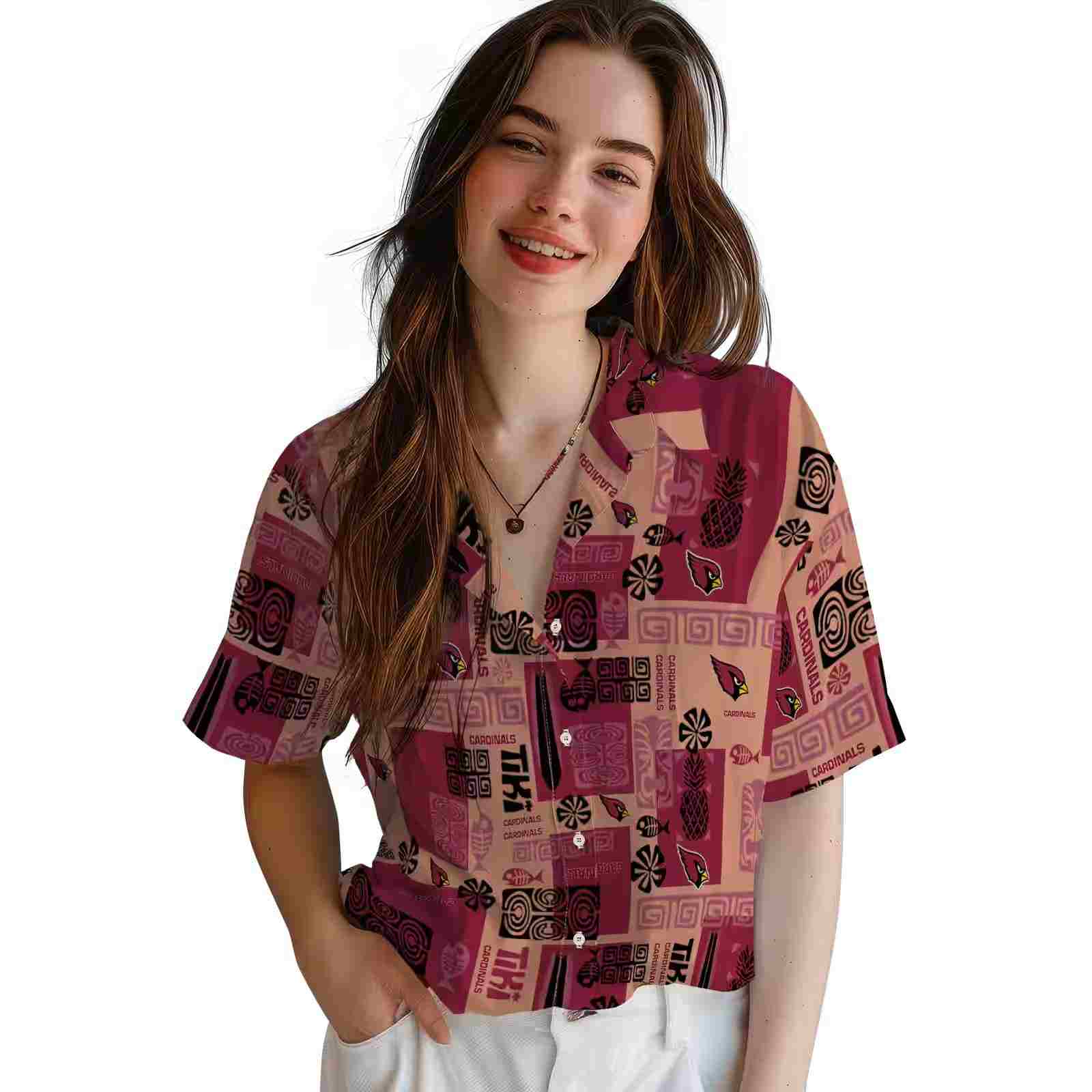 arizona cardinals tribal symbols red hawaiian shirt latest model