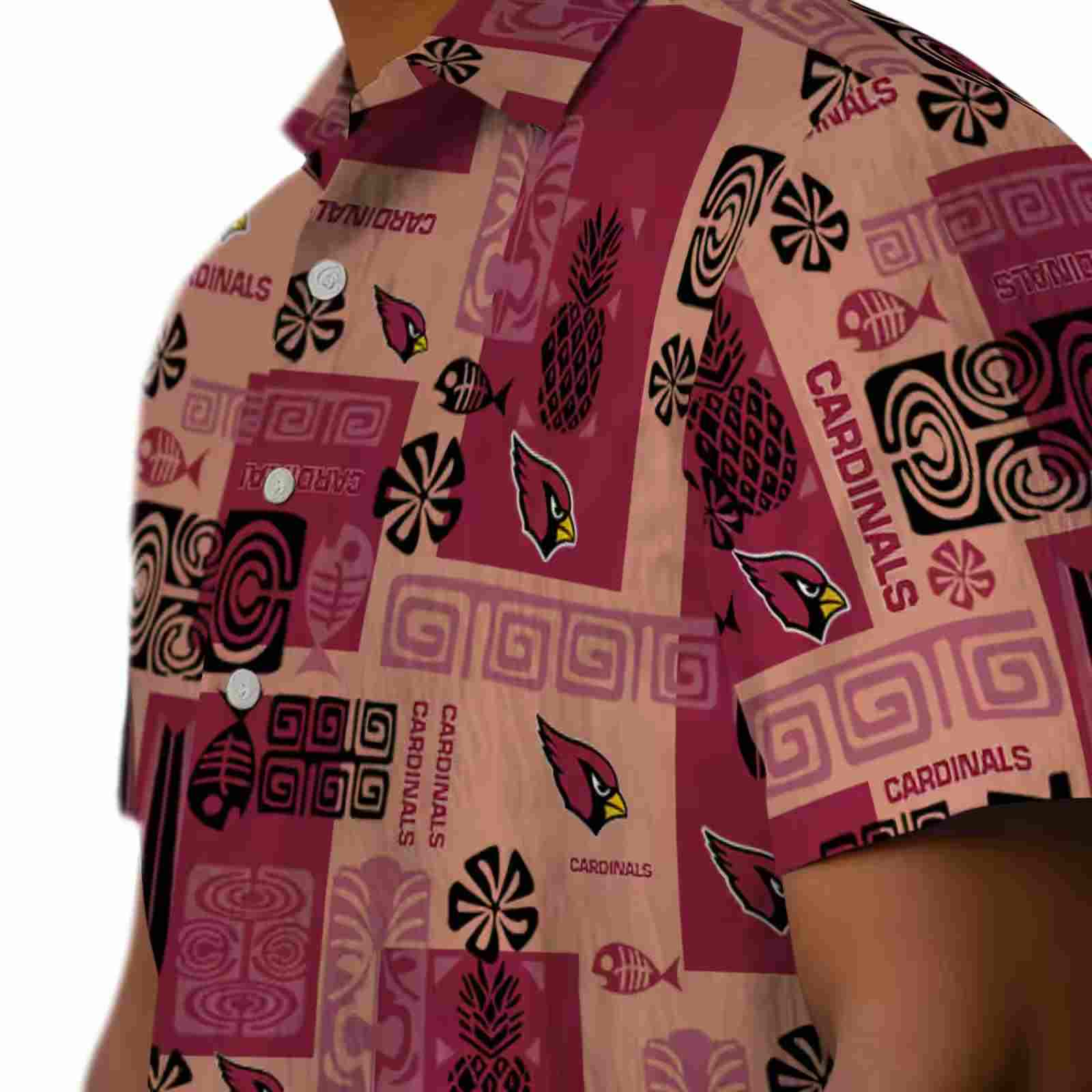 arizona cardinals tribal symbols red hawaiian shirt trendy