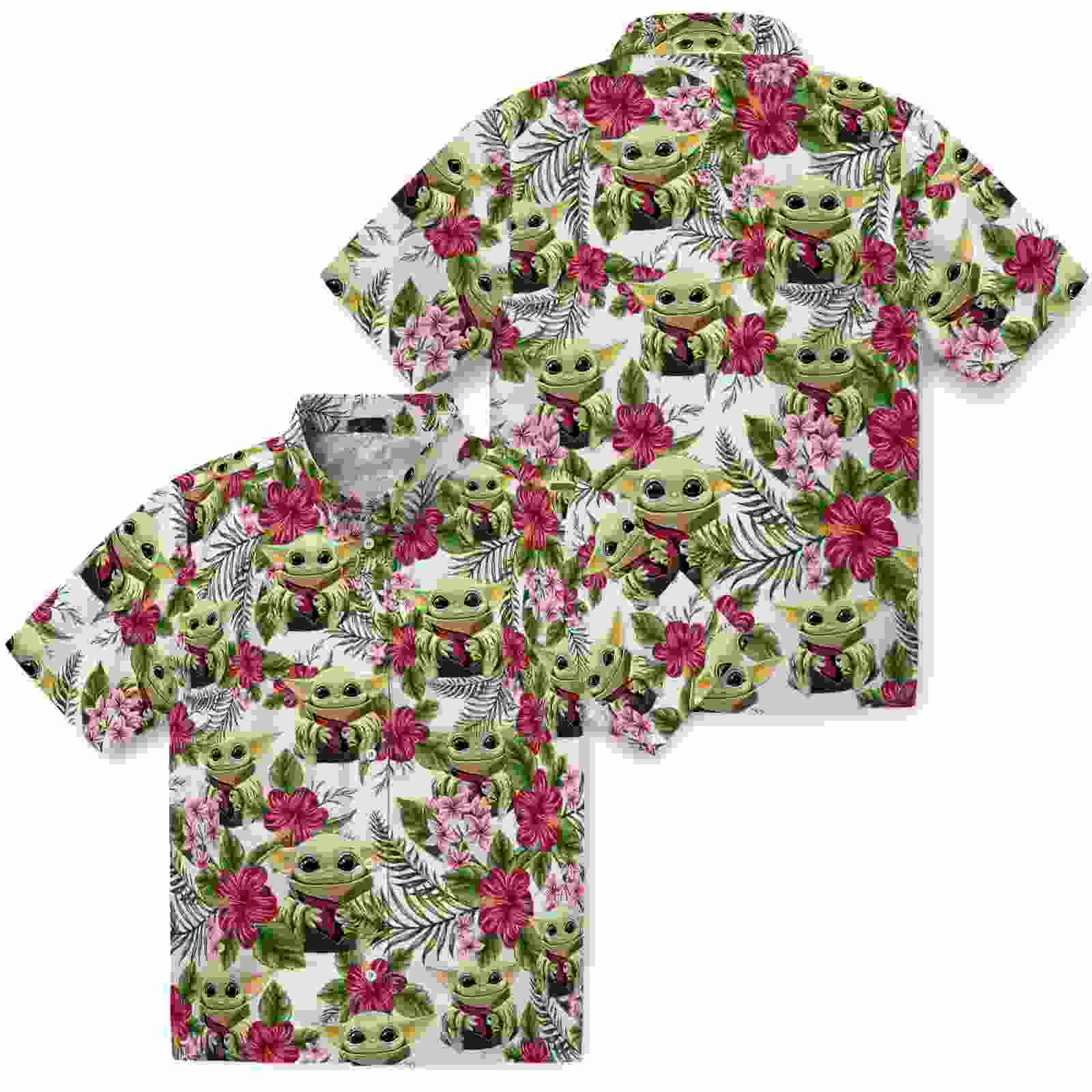 arizona cardinals tropical yoda green hawaiian shirt high quality