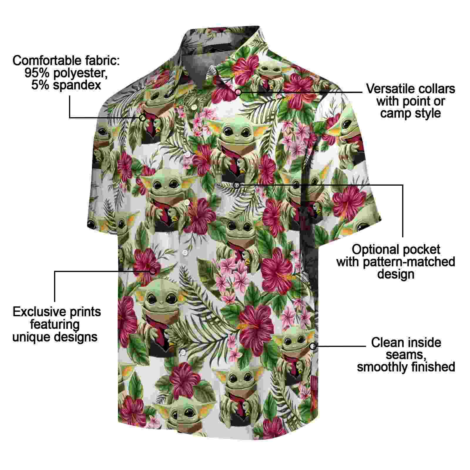 arizona cardinals tropical yoda green hawaiian shirt new arrival