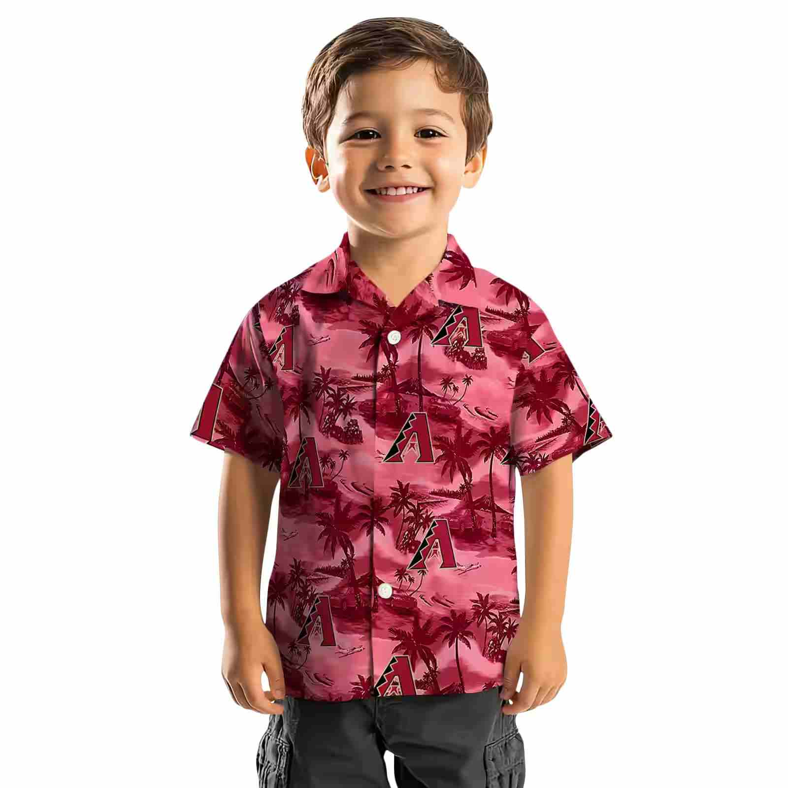 arizona diamondbacks coastal palms red hawaiian shirt top rated