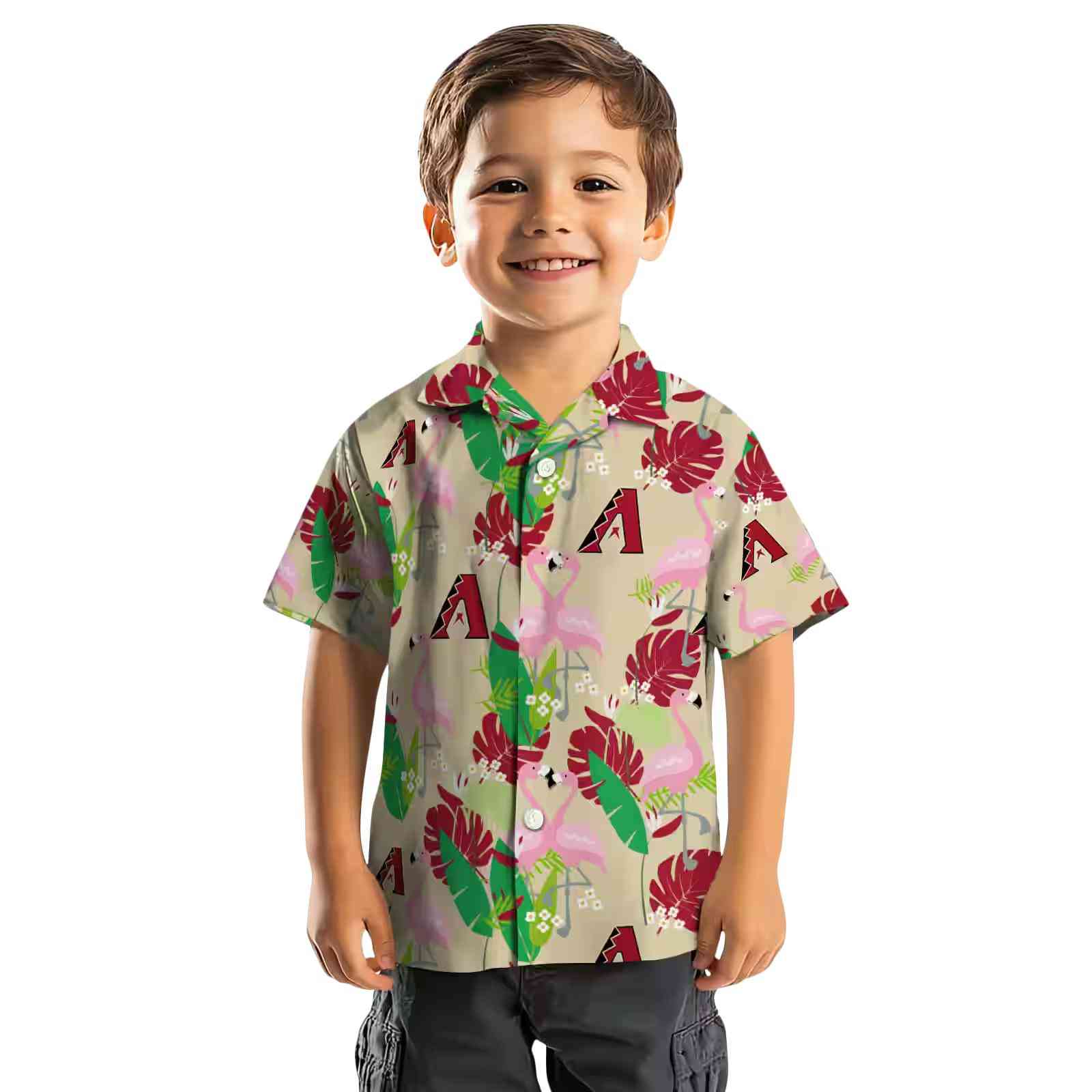 arizona diamondbacks flamingo foliage red green hawaiian shirt top rated