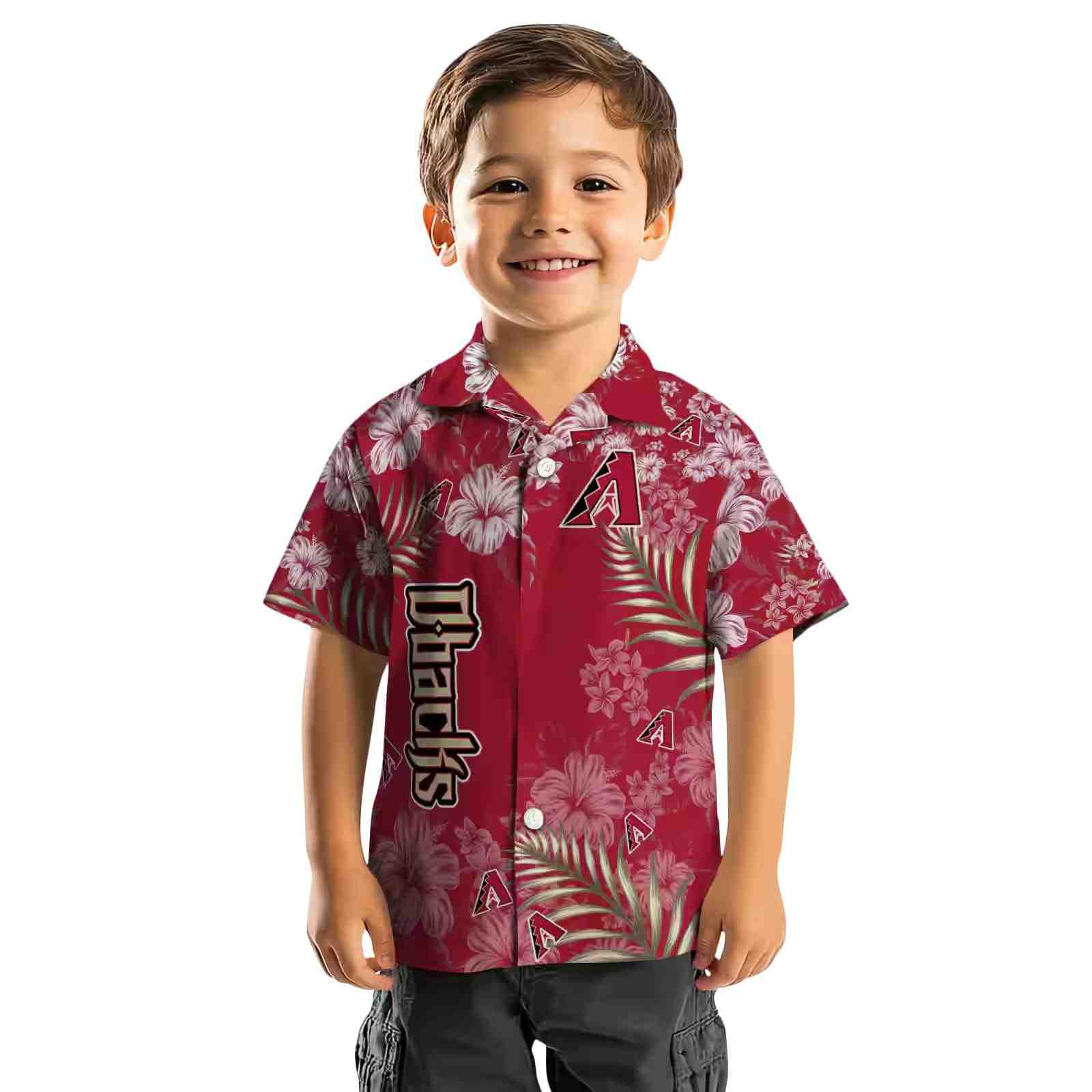 arizona diamondbacks hibiscus print red hawaiian shirt top rated