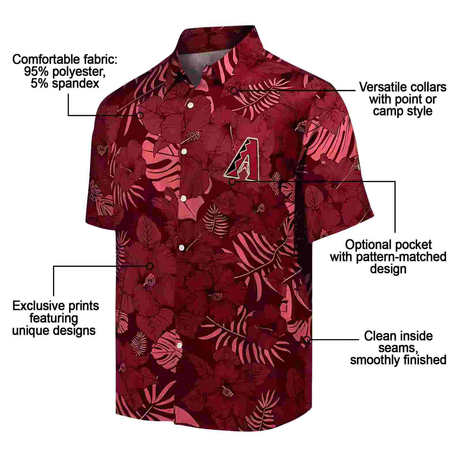 arizona diamondbacks jungle vibes red hawaiian shirt new arrival