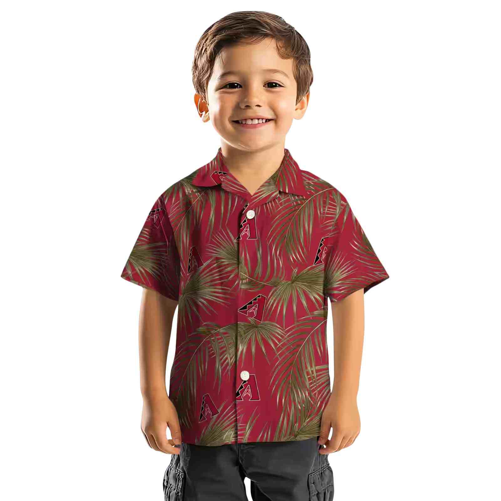 arizona diamondbacks leafy palms red hawaiian shirt top rated