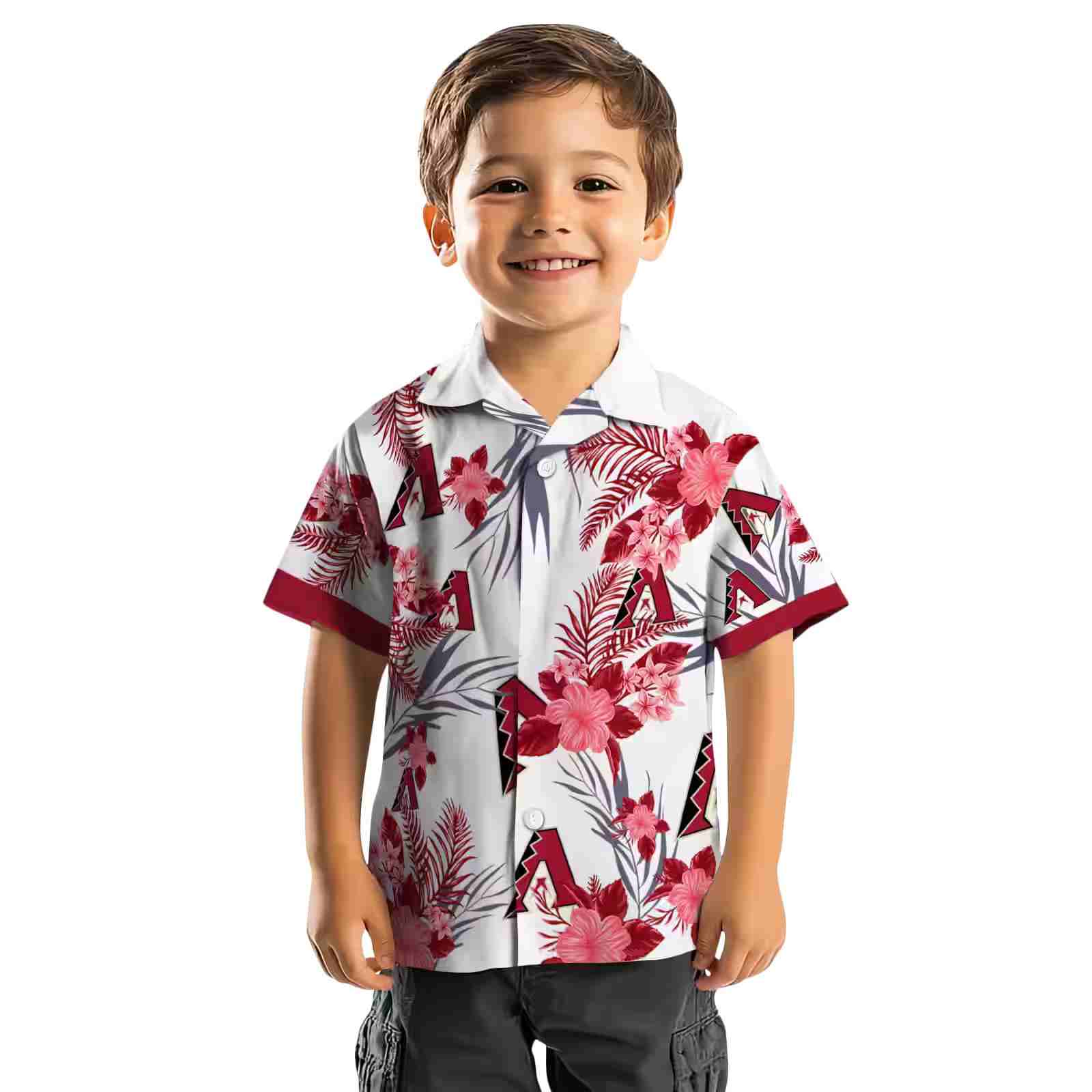 arizona diamondbacks patriotic hibiscus design red white hawaiian shirt top rated