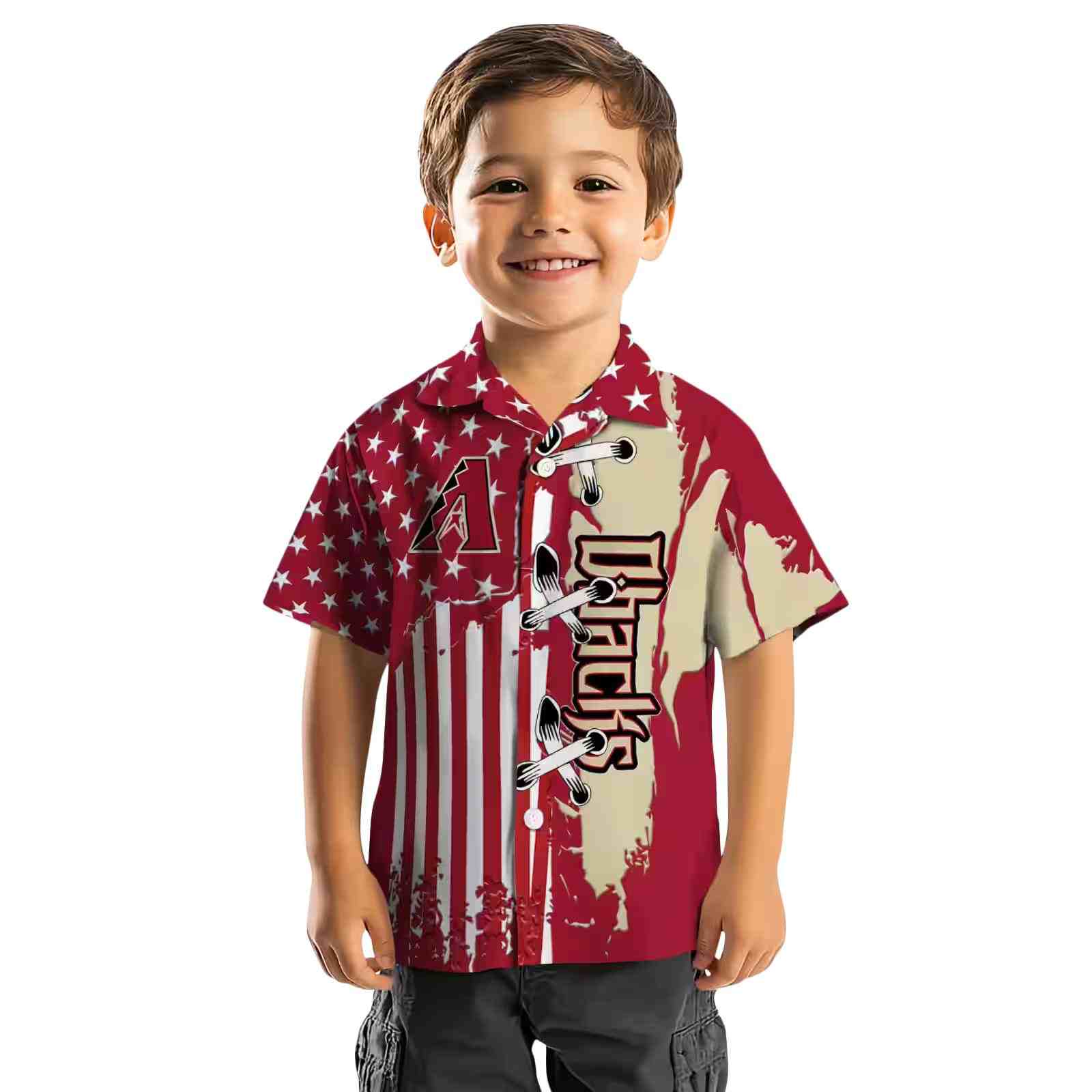 arizona diamondbacks stitched flag red hawaiian shirt top rated