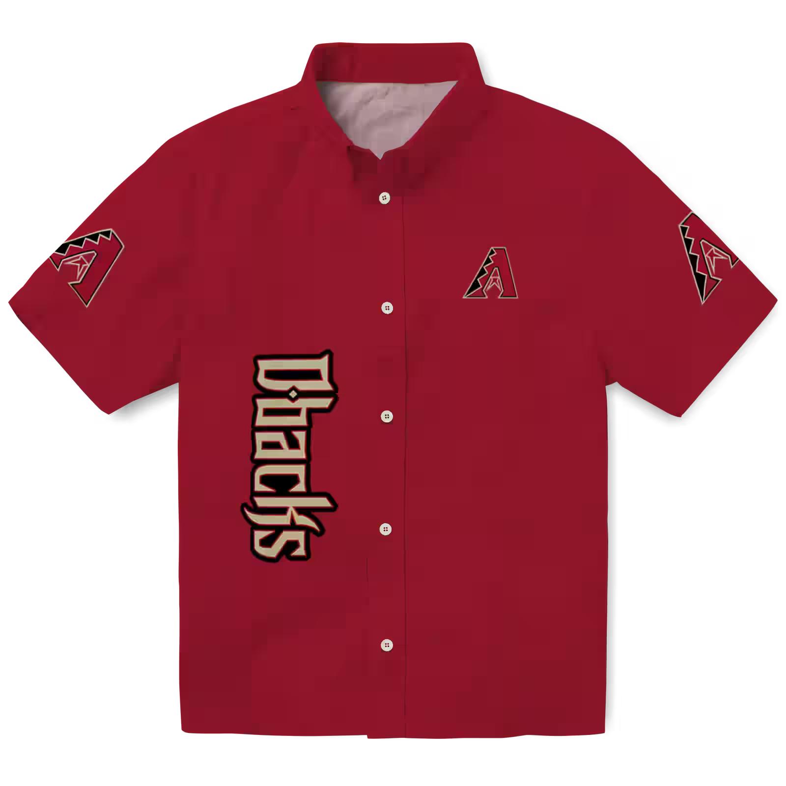 Arizona Diamondbacks Stuart Minion Red Hawaiian Shirt