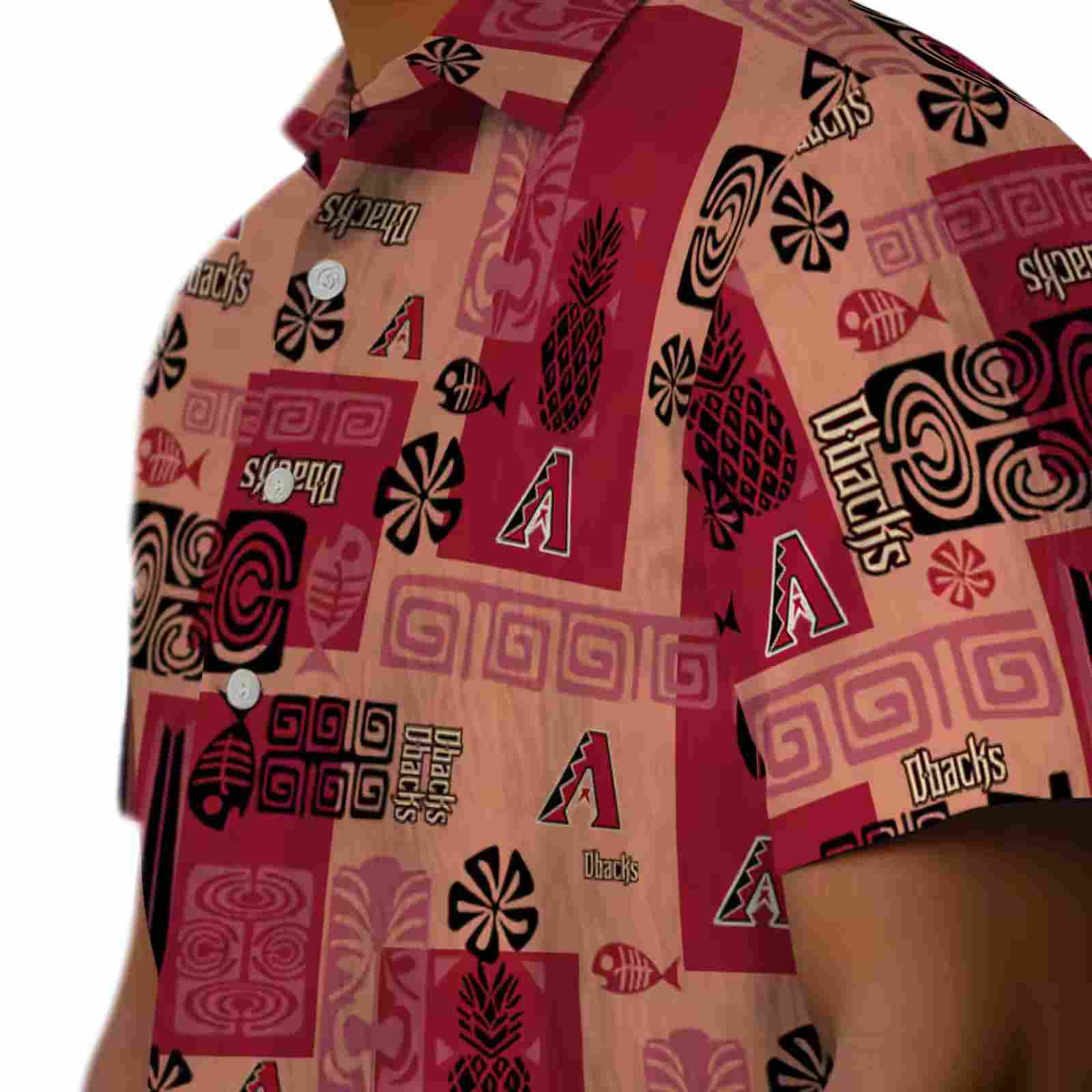 arizona diamondbacks tribal symbols red hawaiian shirt trendy