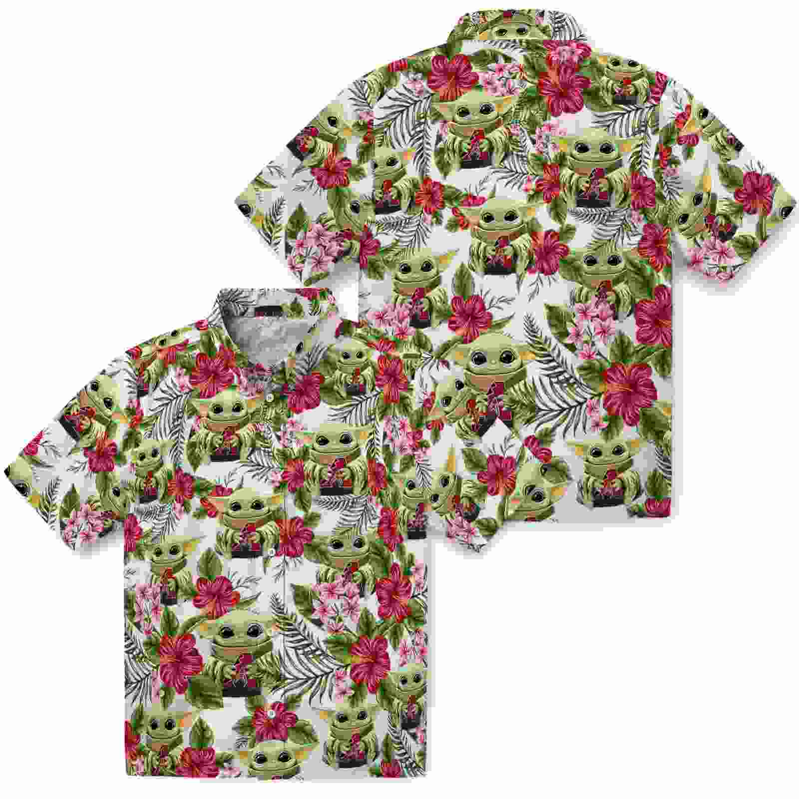 arizona diamondbacks tropical yoda green hawaiian shirt high quality