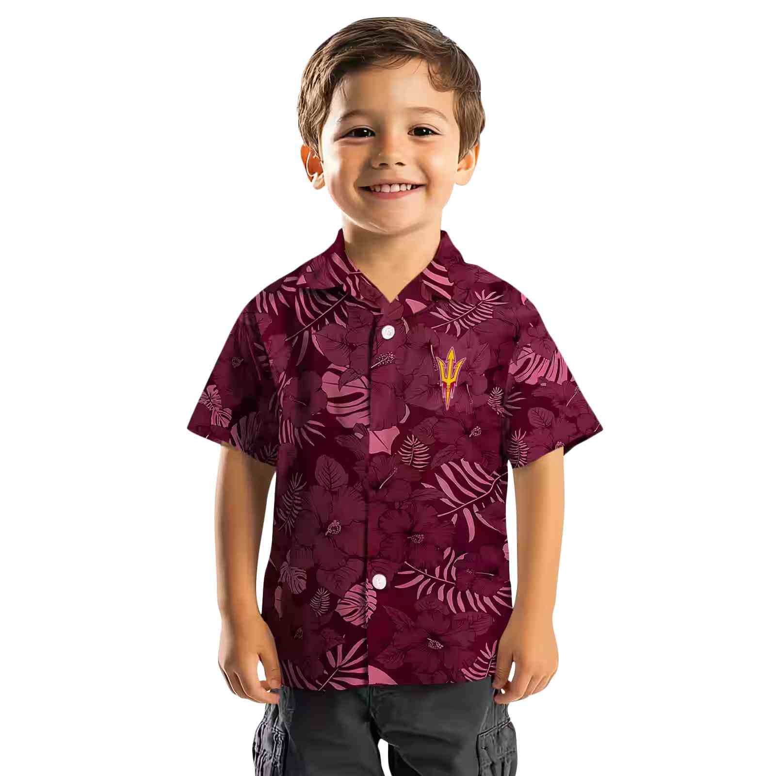 arizona state sun devils jungle vibes maroon hawaiian shirt top rated