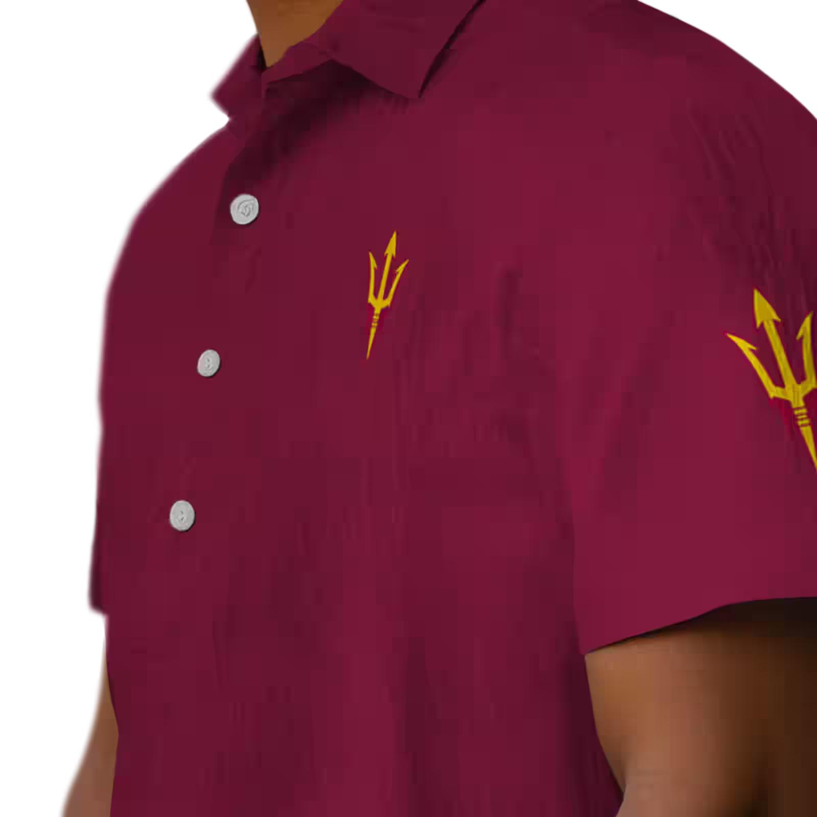 arizona state sun devils stuart minion maroon hawaiian shirt trendy