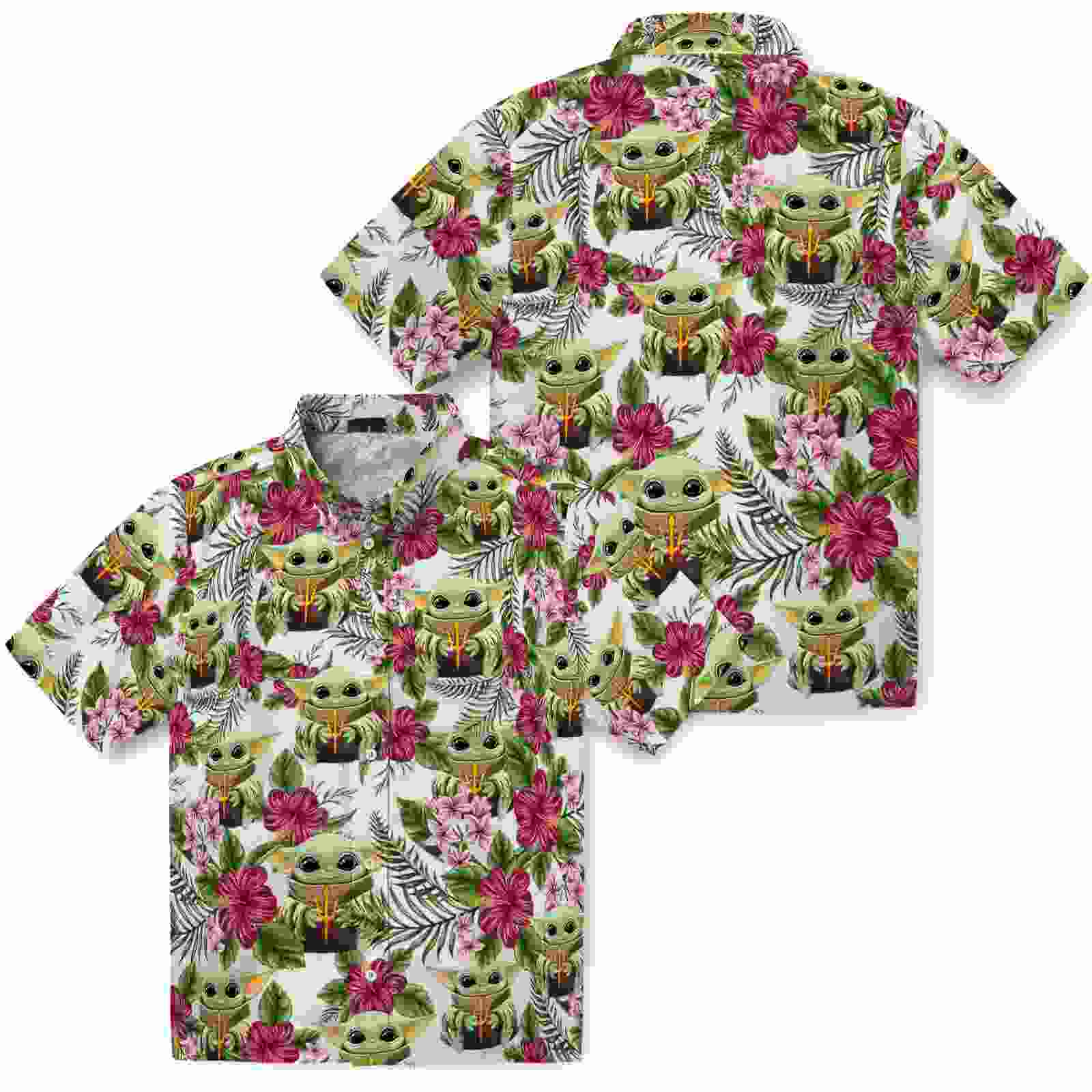 arizona state sun devils tropical yoda green hawaiian shirt high quality