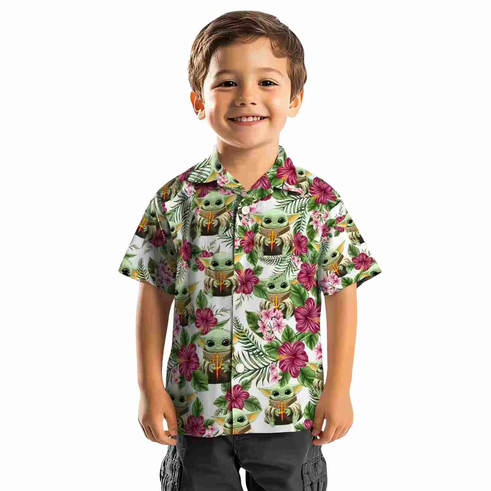 arizona state sun devils tropical yoda green hawaiian shirt top rated