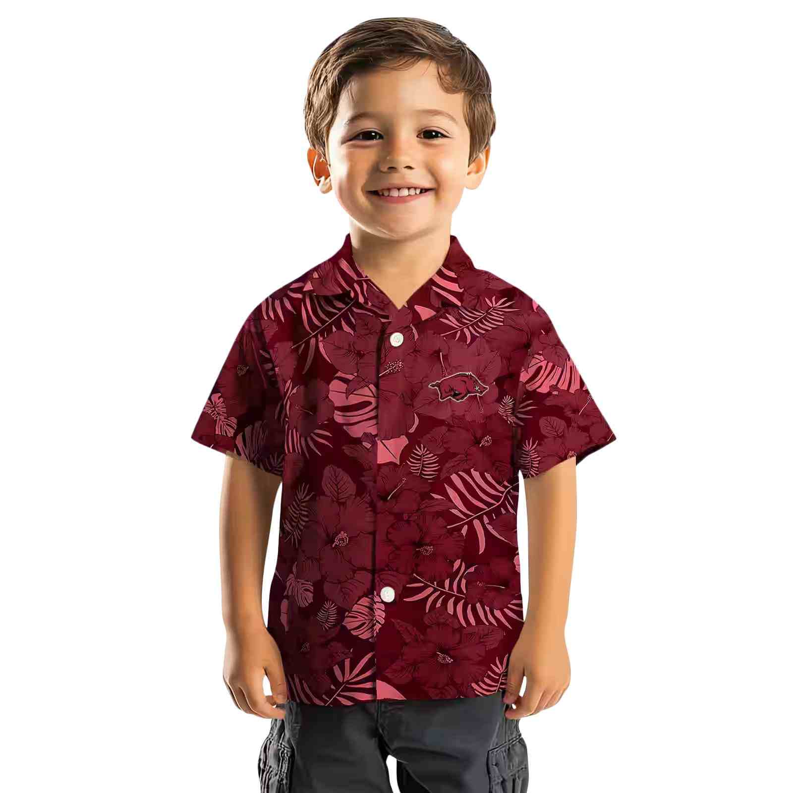 arkansas razorbacks jungle vibes red hawaiian shirt top rated