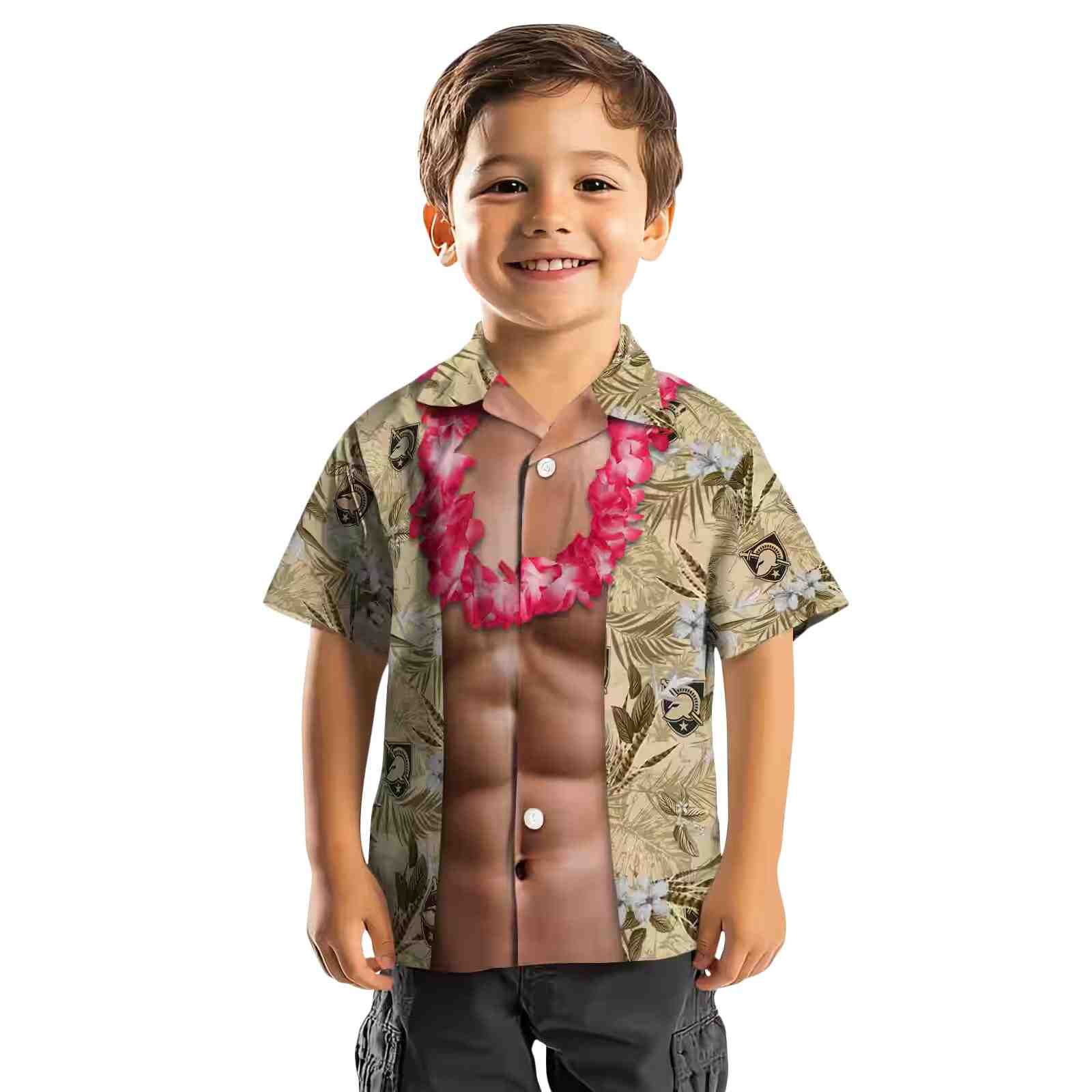 army black knights chest illusion gold hawaiian shirt top rated