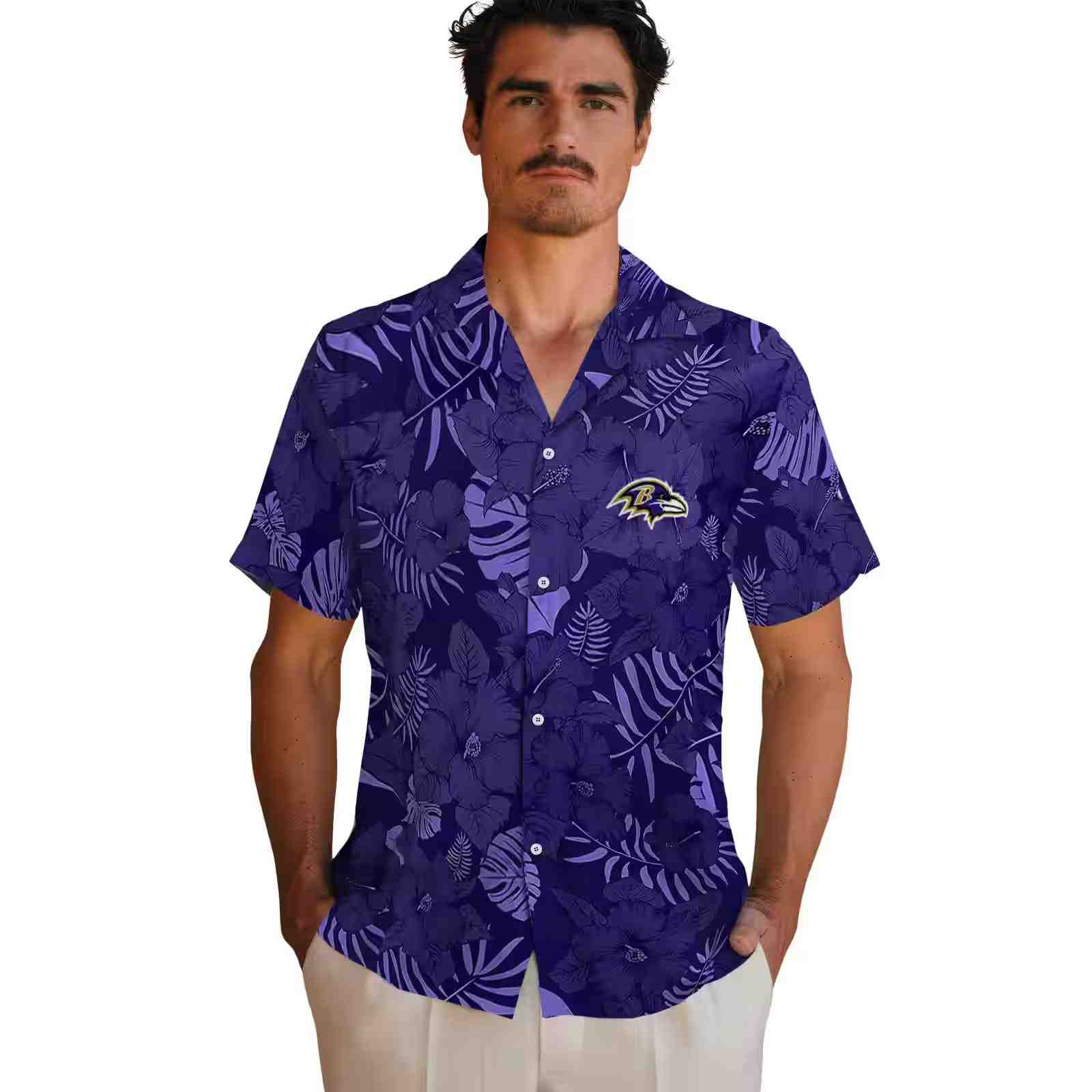 baltimore ravens jungle vibes purple hawaiian shirt fashion forward