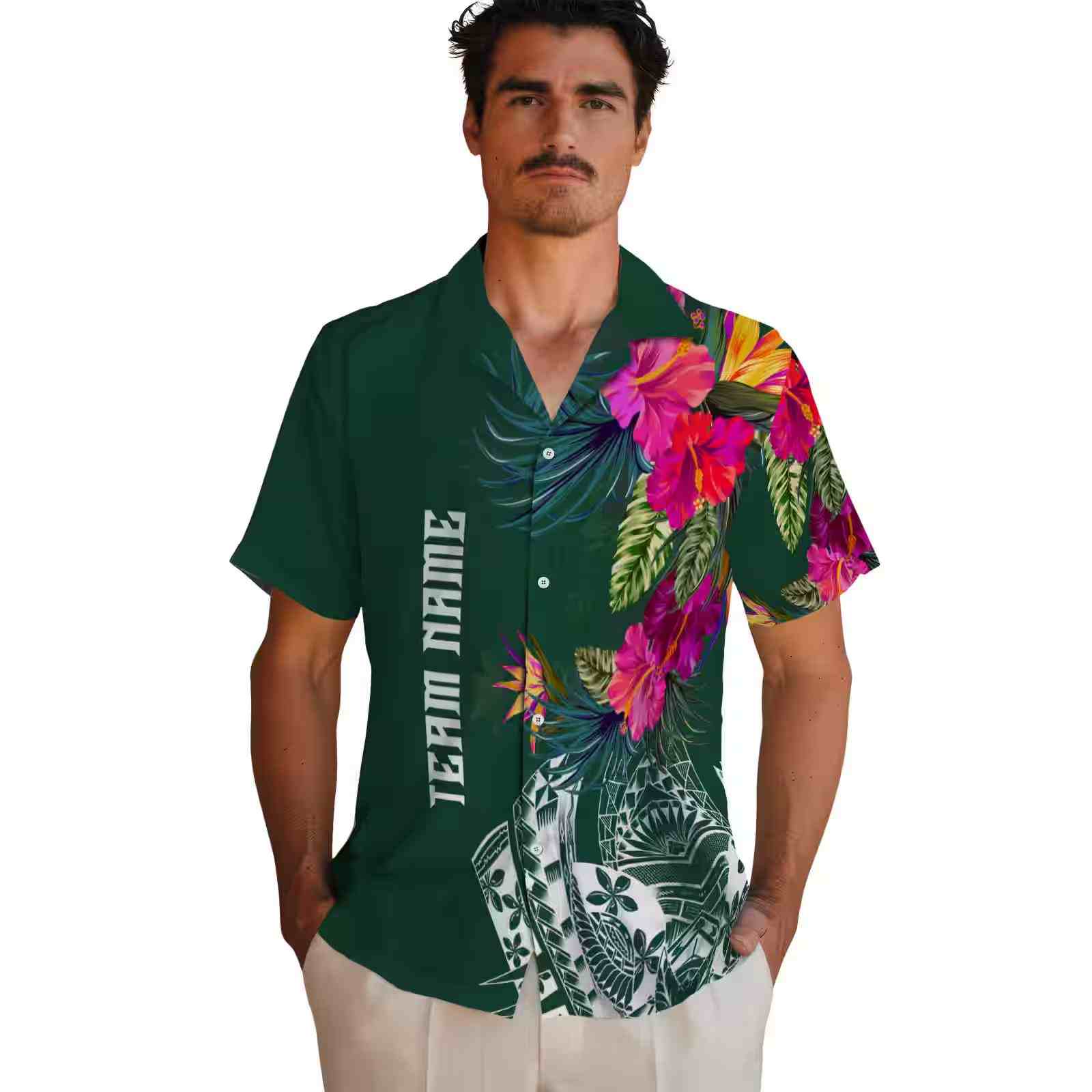 baylor bears floral polynesian green hawaiian shirt fashion forward